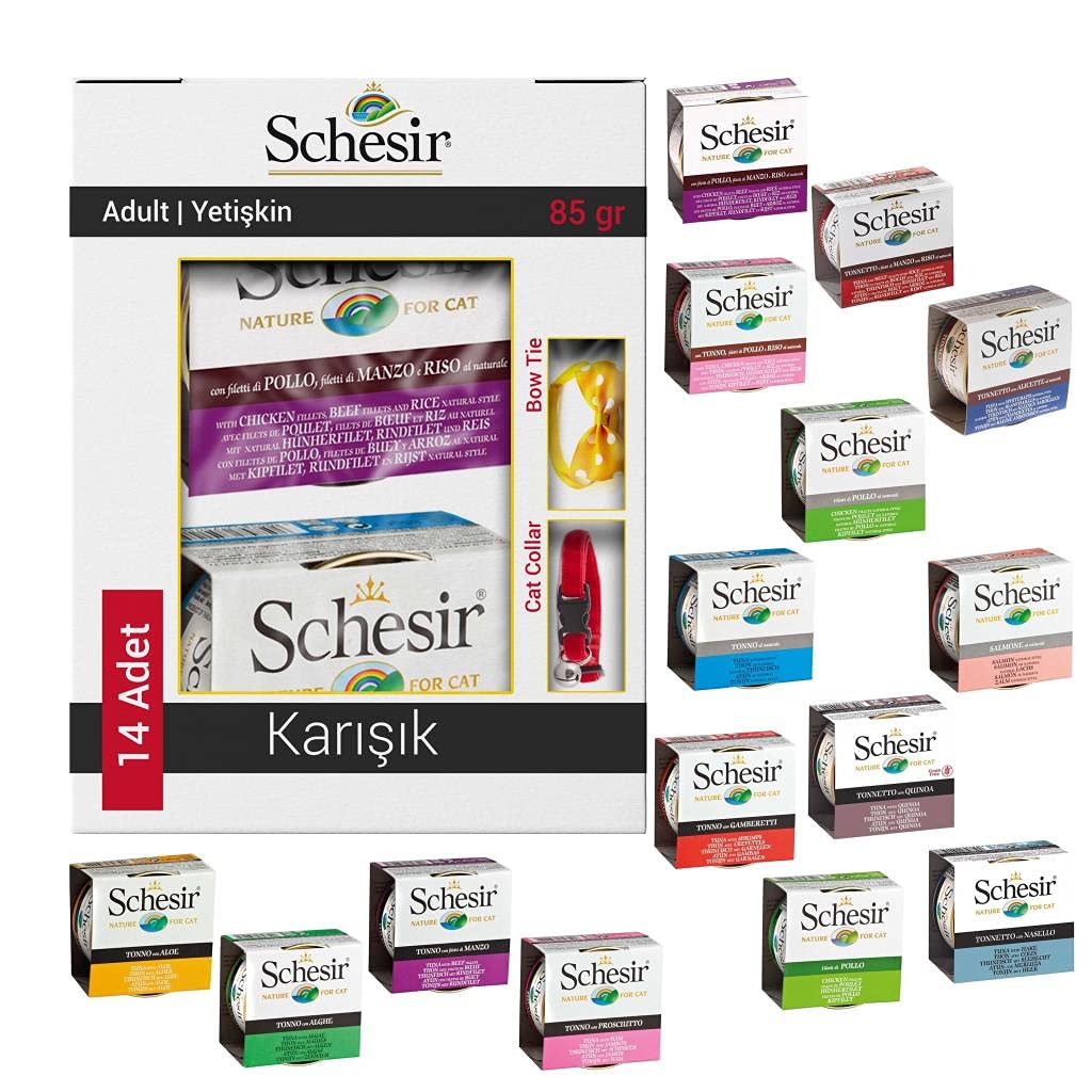 Schesir Karışık Kedi Konservesi 14x85 Gr