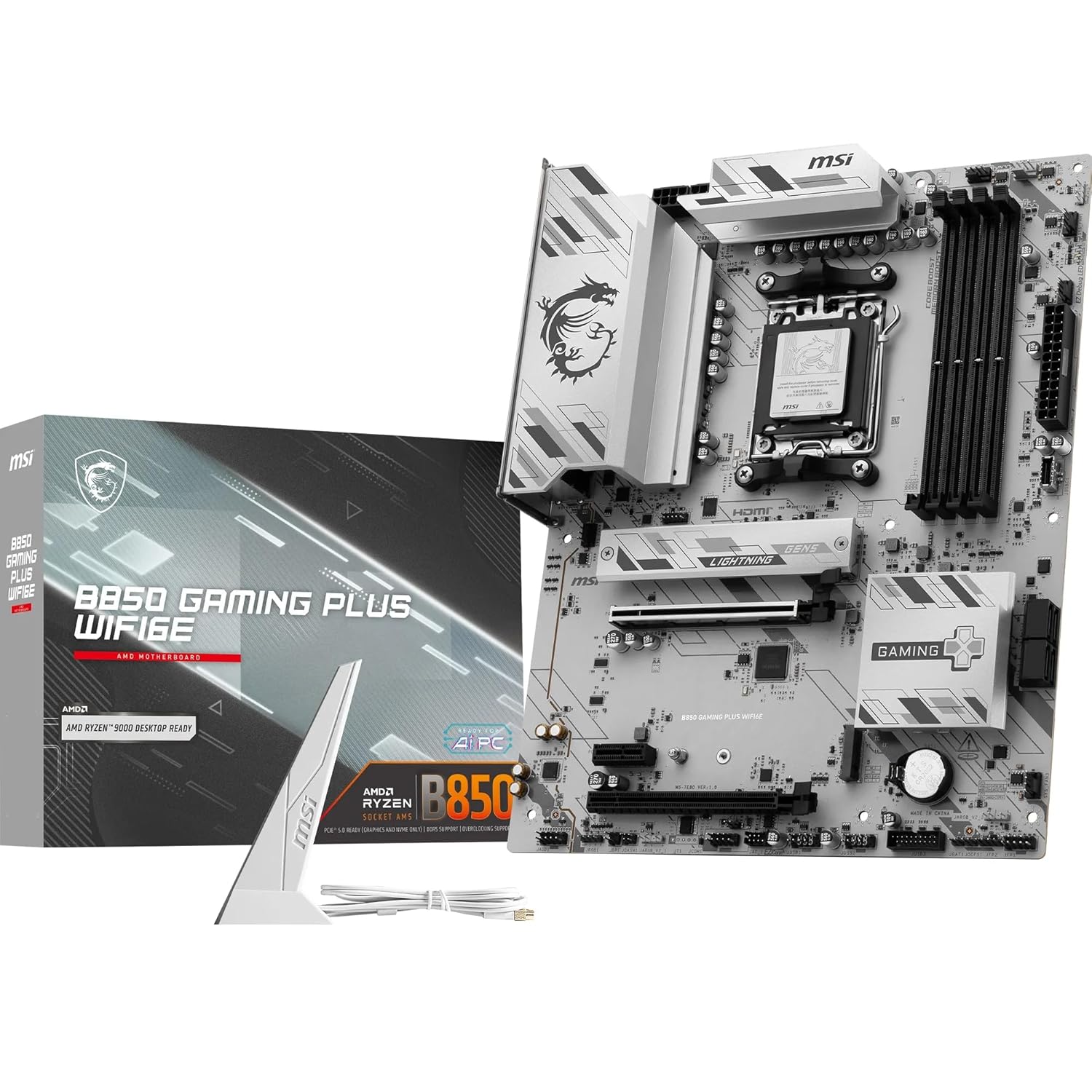 MSI MB B850 GAMING PLUS WIFI6E AM5 DDR5 8200MHZ(OC) DP 2X M.2 USB 10GBS 2,5G LAN WI-FI 6E ATX