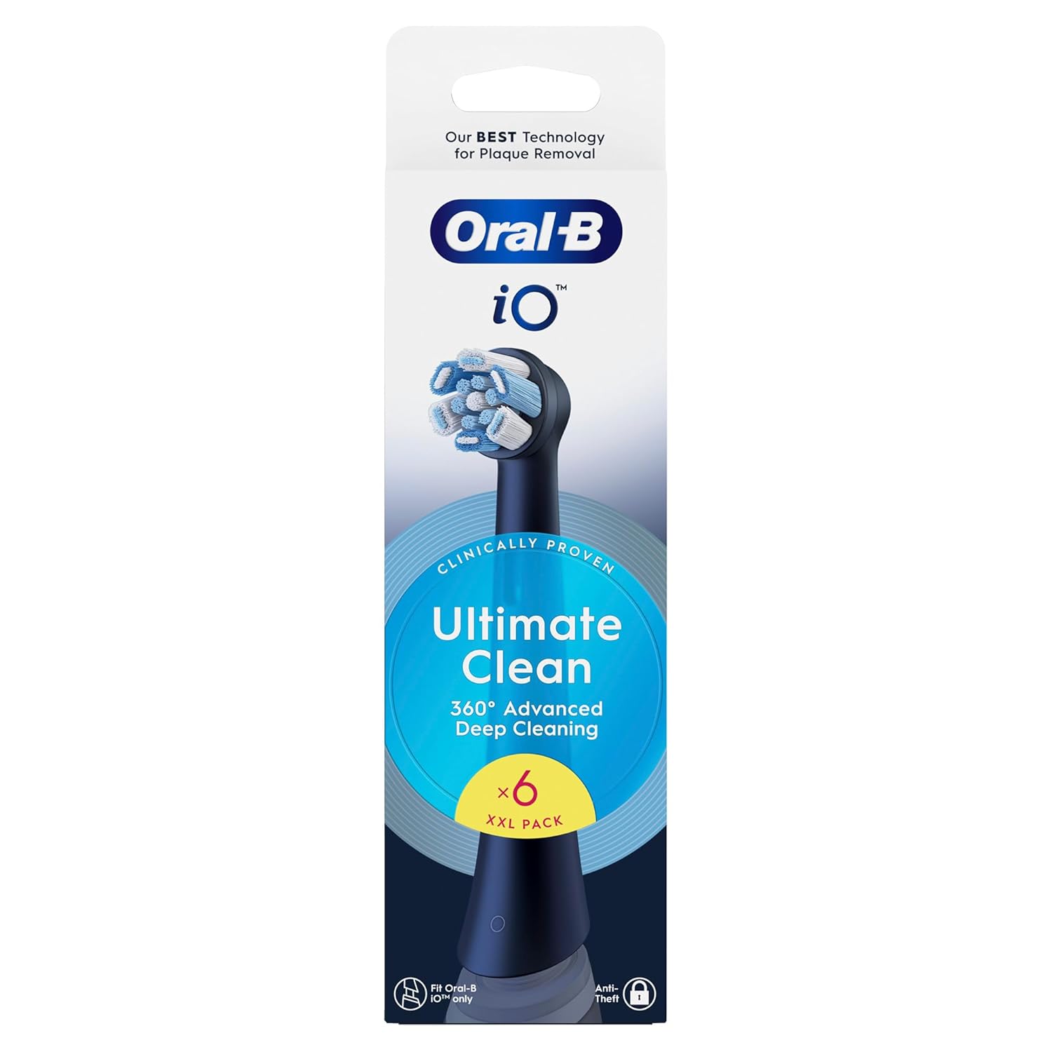 Oral-B iO Ultimate Clean Siyah Diş Fırçası Yedek Başlığı 6 Adet