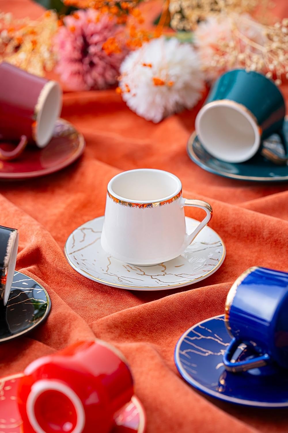 Acar Milla 6lı Porselen Kahve Fincan Takımı