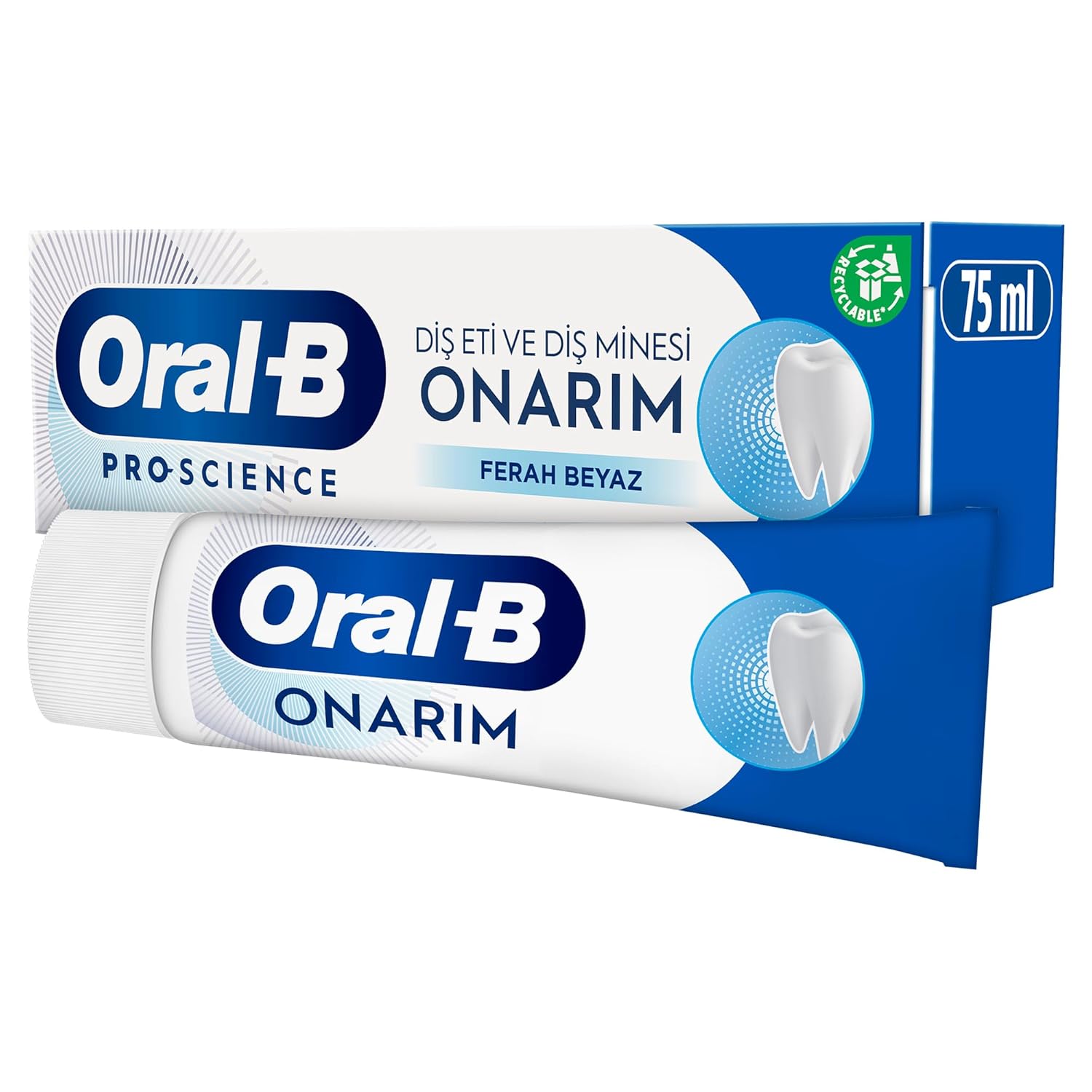 Oral-B Diş Macunu Diş Eti ve Diş Minesi Onarım Ekstra Ferahlık 75 ml