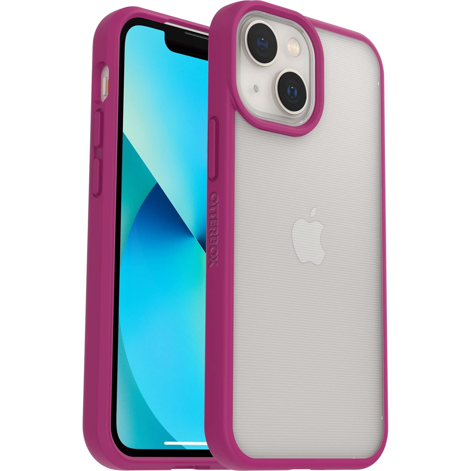 OtterBox iPhone 13 mini/iPhone 12 mini Şık Kılıf, Darbeye Dayanıklı, Düşmeye Dayanıklı, Ultra İnce, Koruyucu Kılıf, Askeri Standartlara Göre Test Edilmiştir, Şeffaf/Pembe, Perakende Paketi Yok