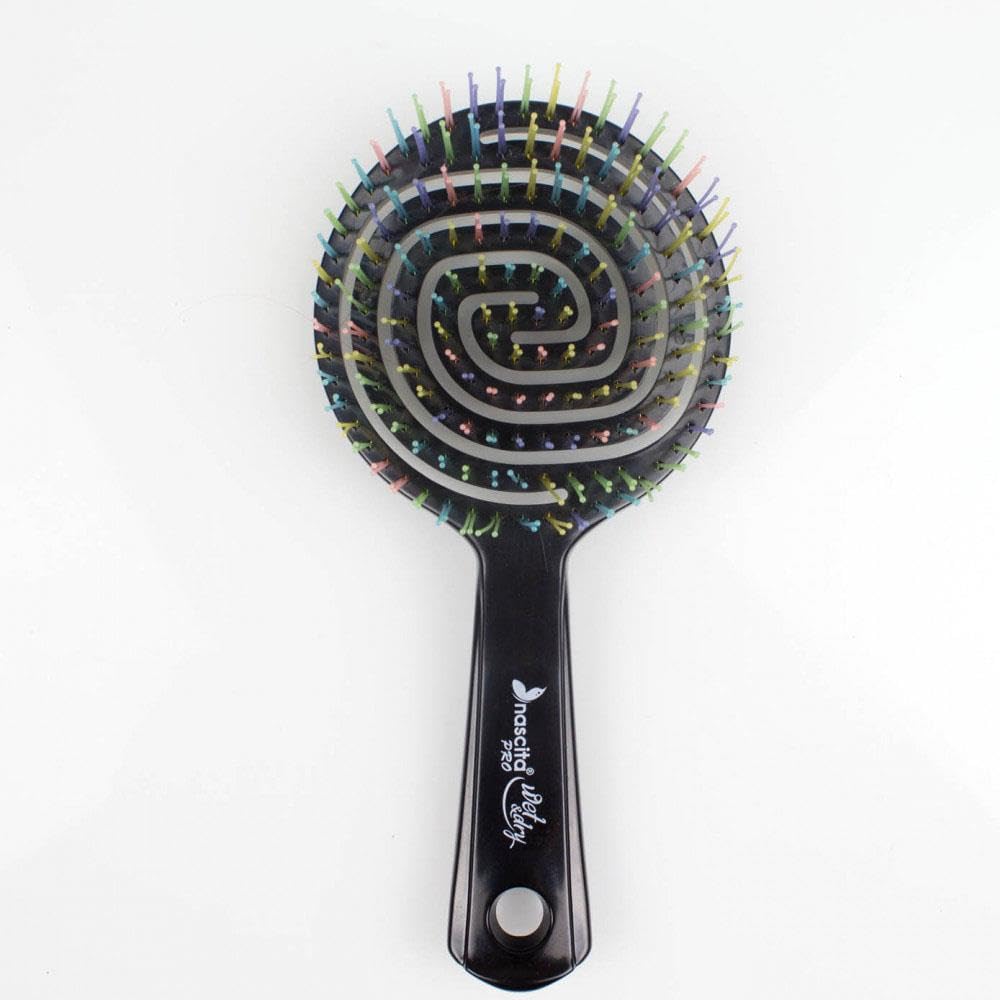 Nascita Nascita Pro Üç Boyutlu Oval Saç Fırçası-05 Siyah 1 Paket(1 x 1 Adet)