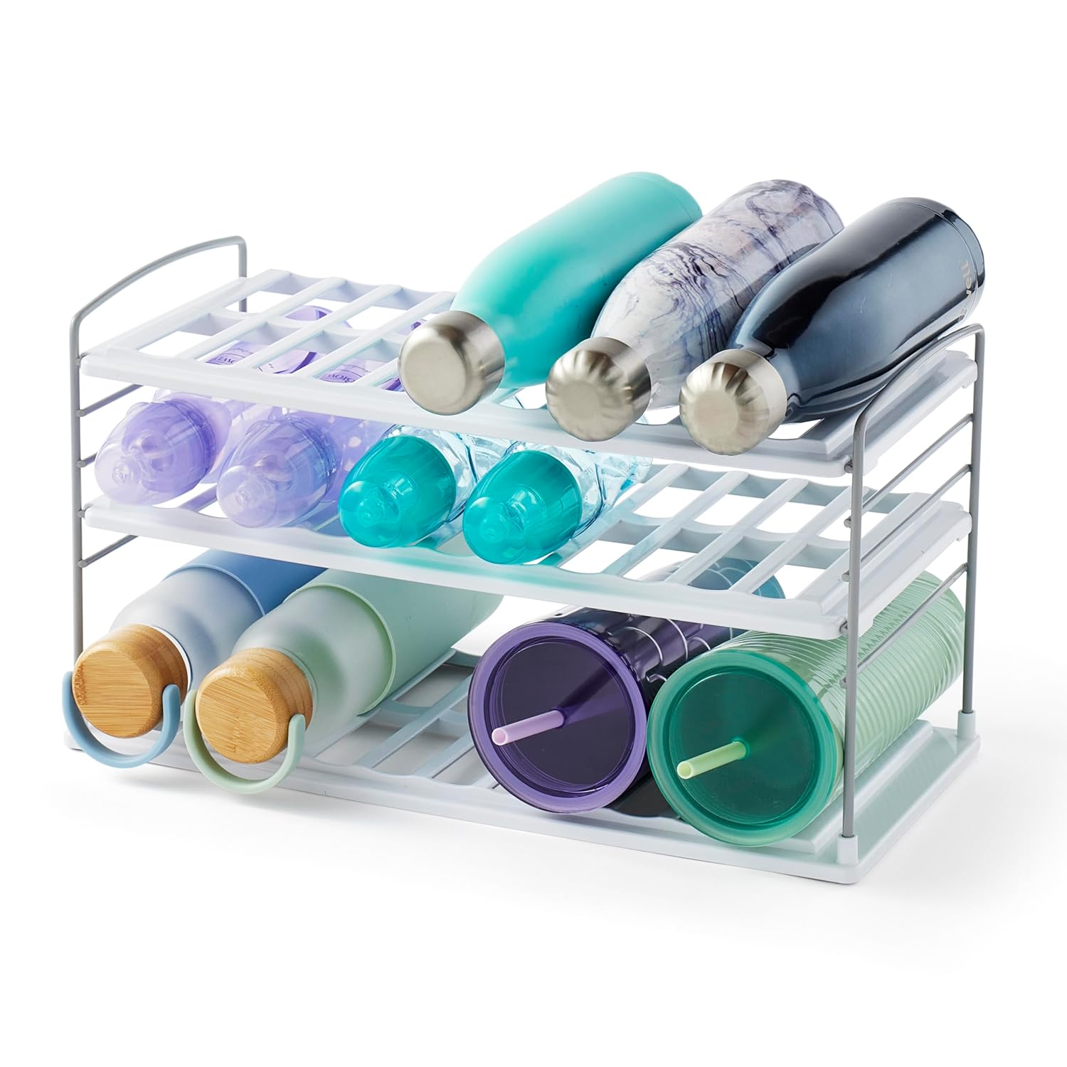 YouCopia UpSpace Şişeler İçin Dolap Düzenleyici, Ayarlanabilir, 3 Raflı, Büyük