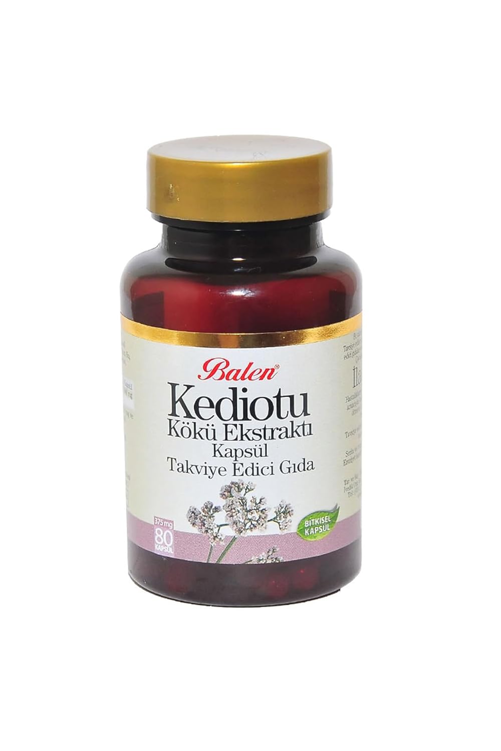 Balen Kediotu Kedi Otu Kökü Ekstraktı Kapsül 80 x 375 Mg