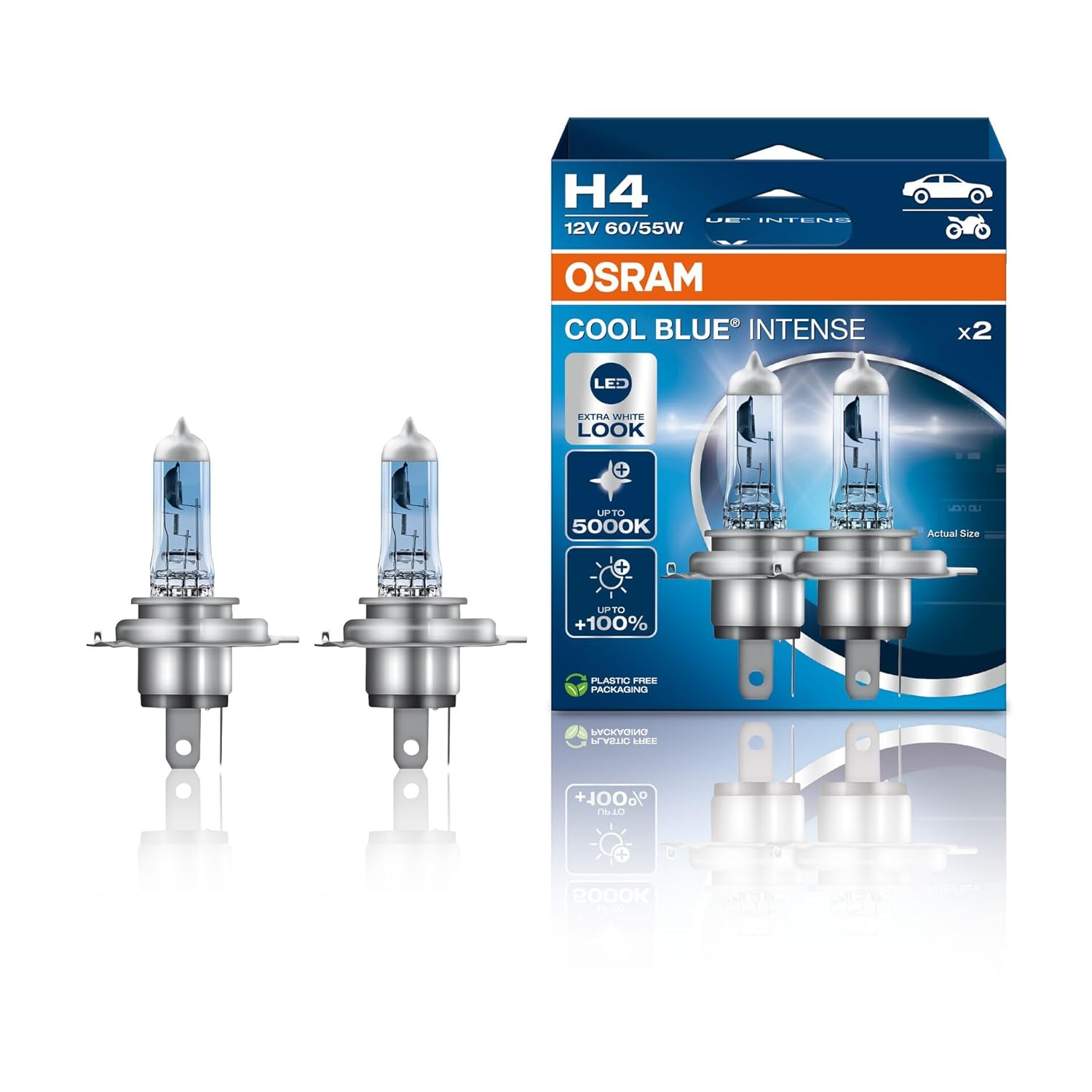 Osram H4 Cool Blue Intense Next Gen 5000K Beyaz Işık (Takım-2 Adet)