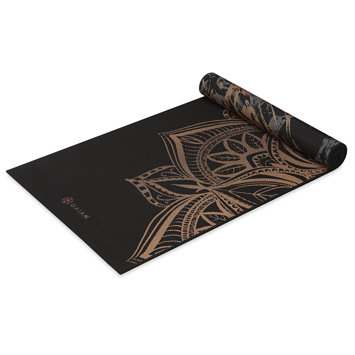 Gaiam Yoga Mat - Premium 6mm Print Reversible Extra Thick Non Slip Exercise & Fitness Mat for All Types of Yoga, Pilates & Floor Workouts (68" x 24" x 6mm Thick)
