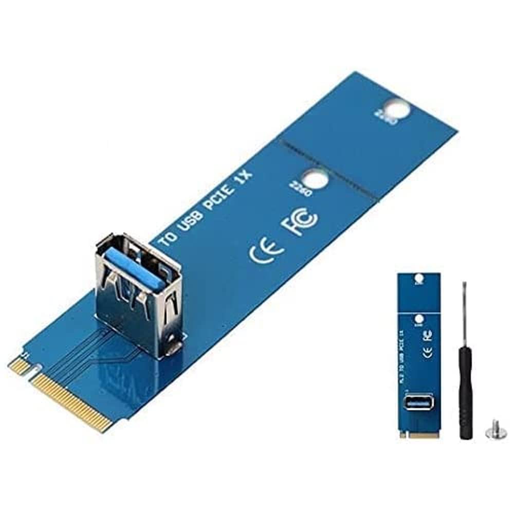 Alfais 4444 Ngff M2 Ssd To Usb 3.0 Pci-e 1x 16x Çevirici Dönüştürücü Riser Kart Adaptörü