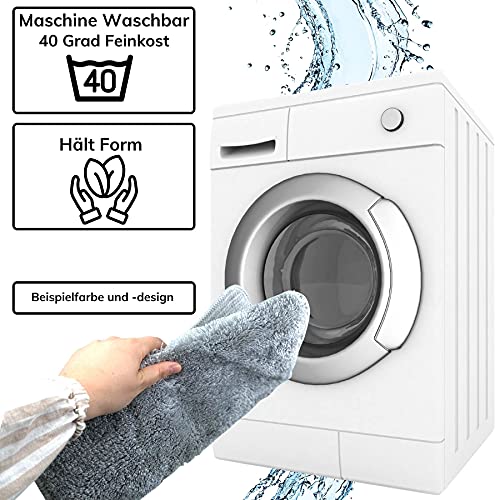 Buffer Yuvarlak banyo paspası, dekoratif banyo halısı, el yapımı,%100 akrilik, makinede yıkanabilir, kaymaz alt yüzey, emici, uzun ömürlü ve şık tuğla kırmızısı, 90 x 90 cm
