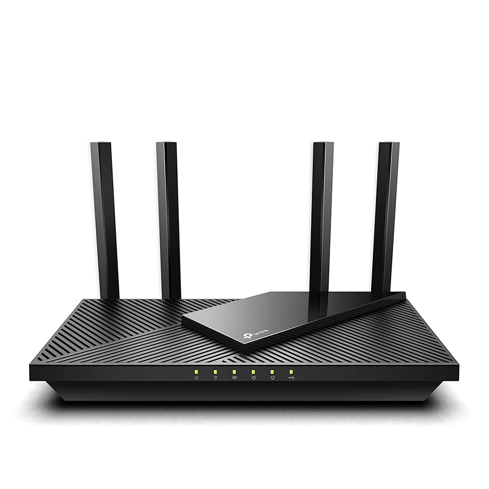 TP-Link Archer AX55, AX3000 Mbps Dual Band Wi-Fi 6 Router, Fiber Destekli, 4× Gigabit LAN Ports, WPA3, 1× USB 3.0 Port, Oyun için İdeal Xbox/PS4/8K Steam