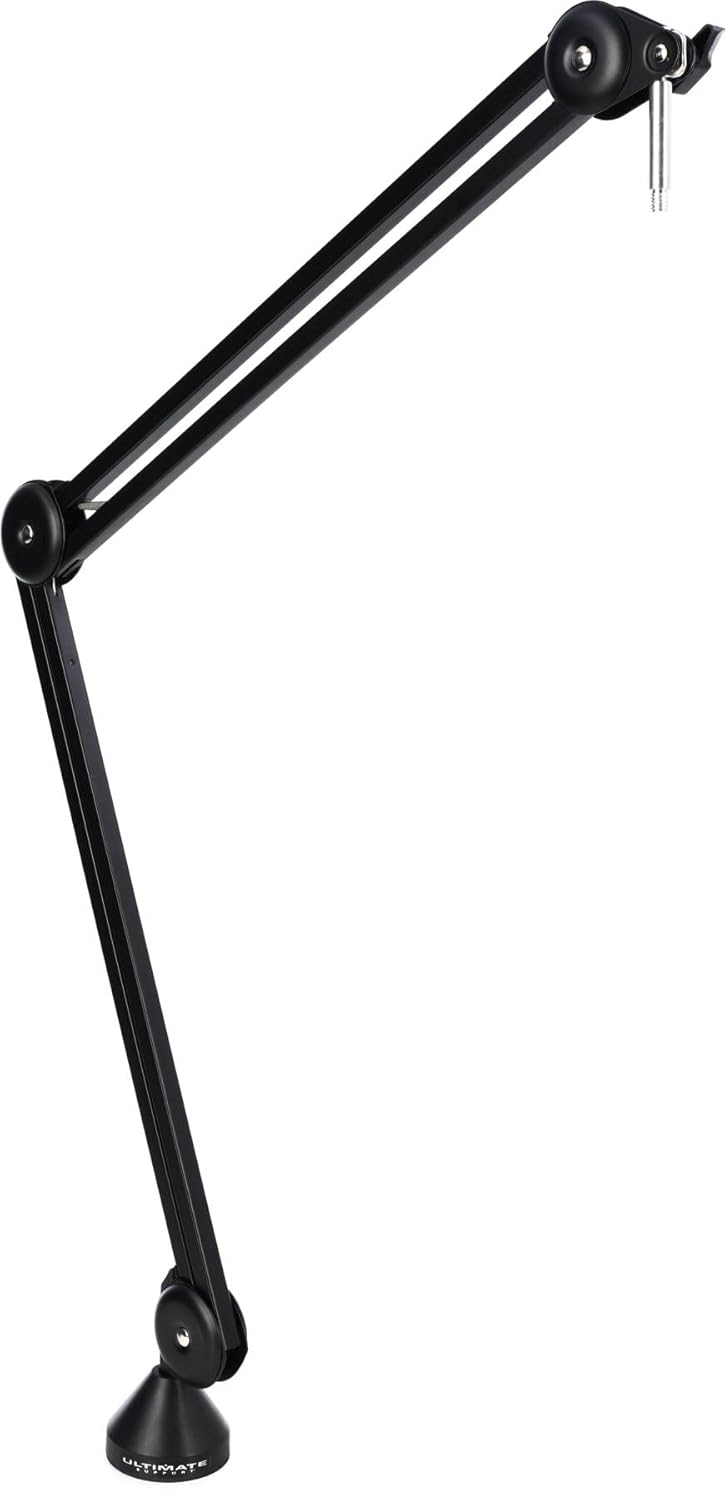 Ultimate Support BCM-200 Broadcast Mic Stand Yayıncı/Podcast/Streaming/Youtuber/TikTok için Masaüstü Akrobat Boom Kollu Mikrofon Standı | Sehpası