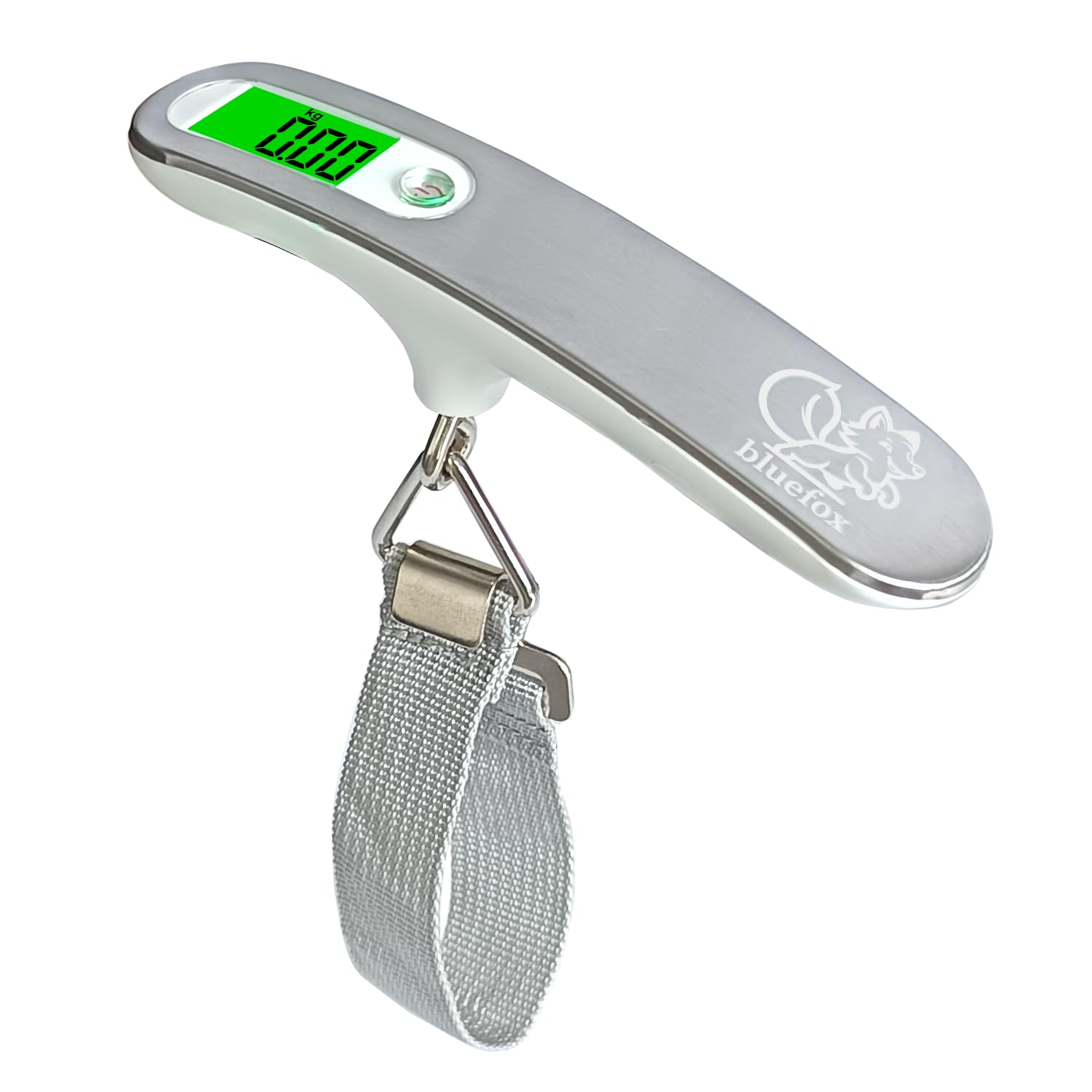 Bluefox Dijital Bagaj Tartısı - 50kg/110lb Kapasiteli, Dara Fonksiyonlu, Arkadan Aydınlatmalı LCD Ekran, Çoklu Ağırlık Birimi Seçenekleri, Taşınabilir ve Ergonomik Tasarım