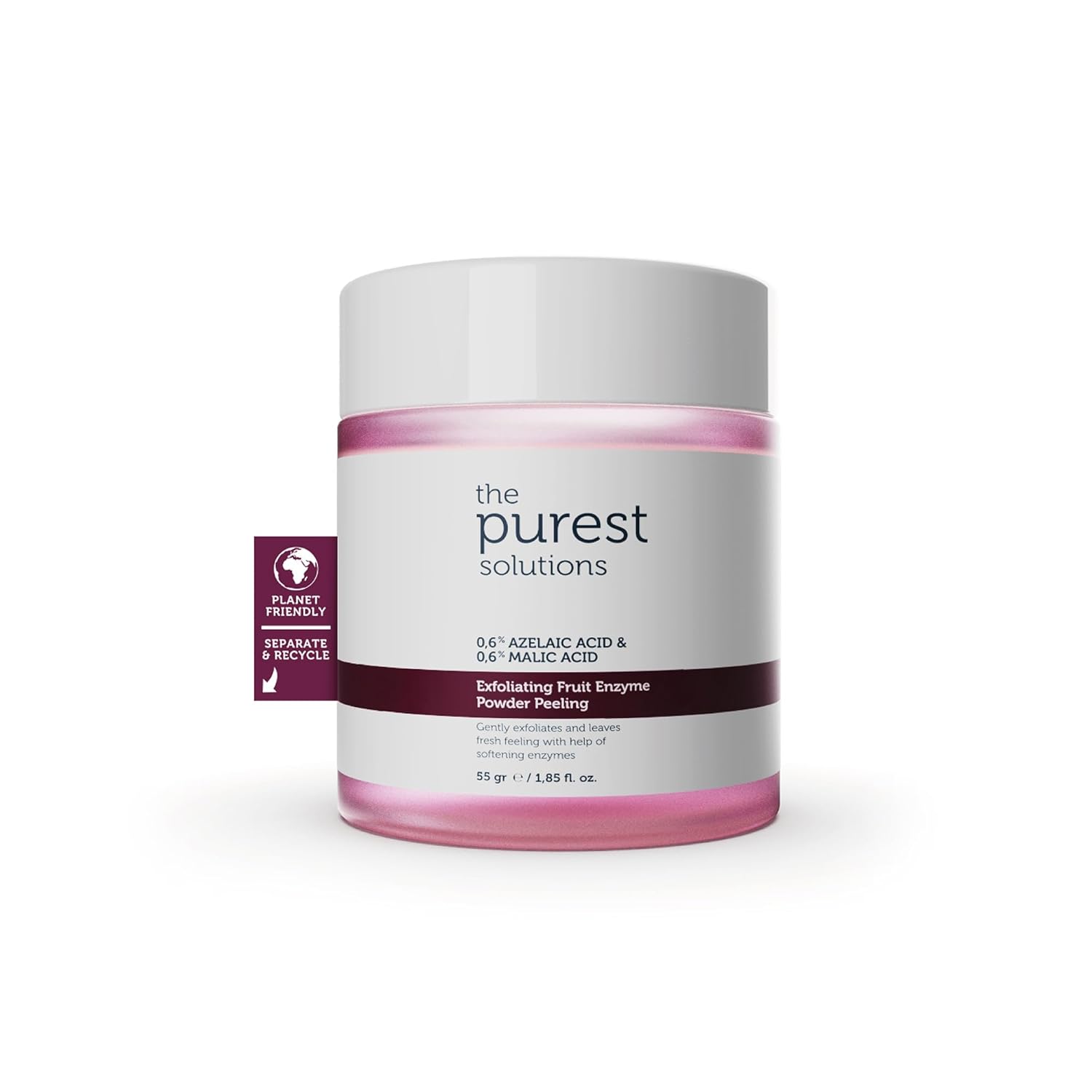 The Purest Solutions Fruit Enzyme Powder Exfoliator & Peeling - Toz Peeling (%0.6 Azelaic Acid & Malic Acid)