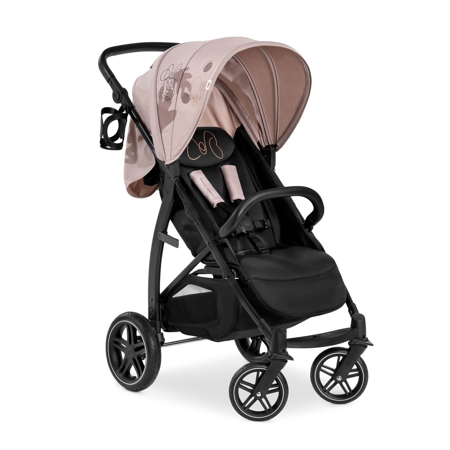 hauck Buggy Rapid 4D, doğumdan itibaren 22 kg'a kadar çocuklar için uzanma fonksiyonlu, lastik tekerlekli, bardak tutucu, UPF 50+, küçük katlanabilir, 3 kg'a kadar XL sepet (zeytin rengi)