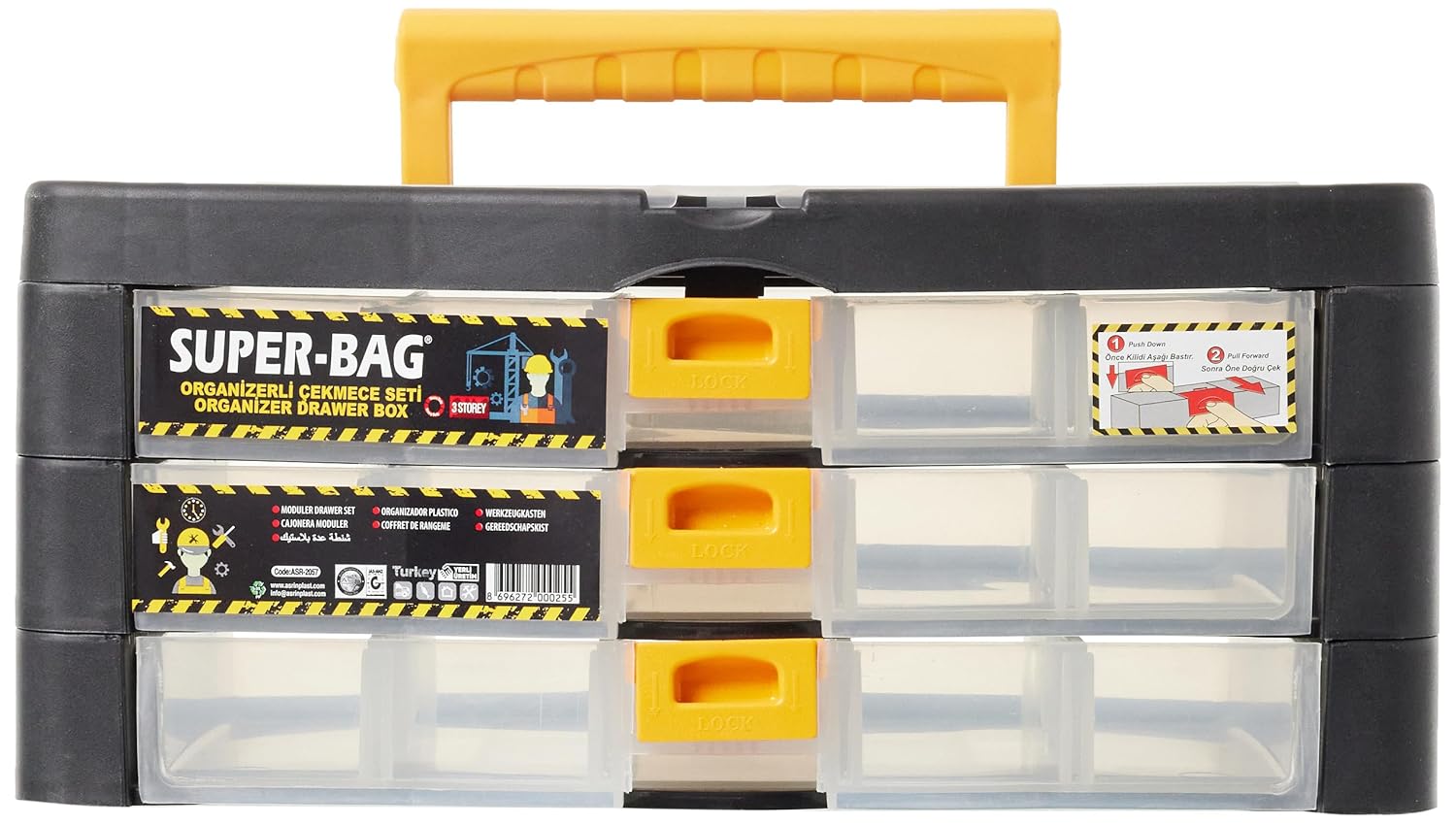 SUPER-BAG 3 Lü Organizer Çekmece