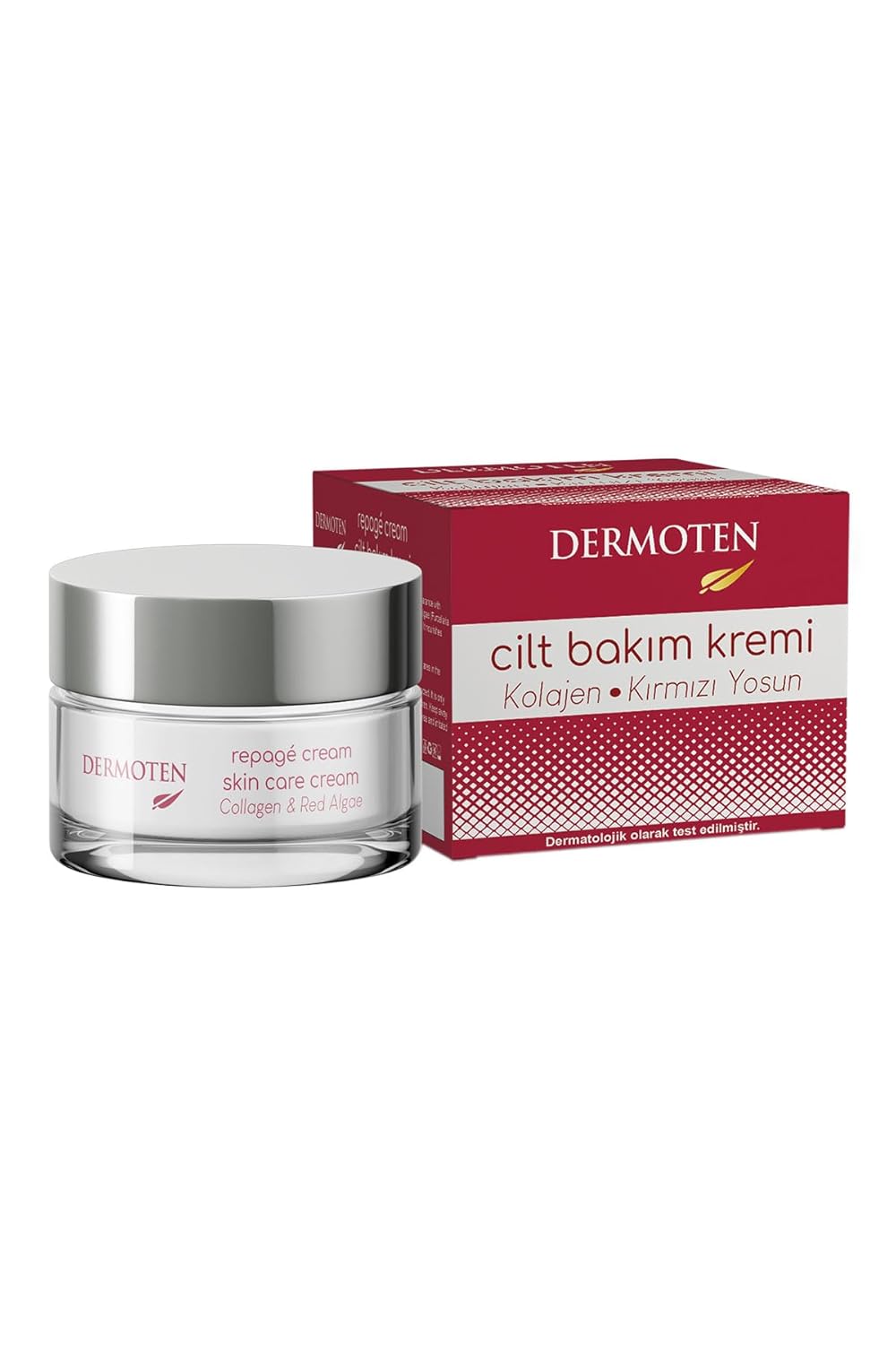 Dermoten Repagè Yaşlanma Karşıtı Kolajen & Kırmızı Yosun Cilt Bakım Kremi 50 ml