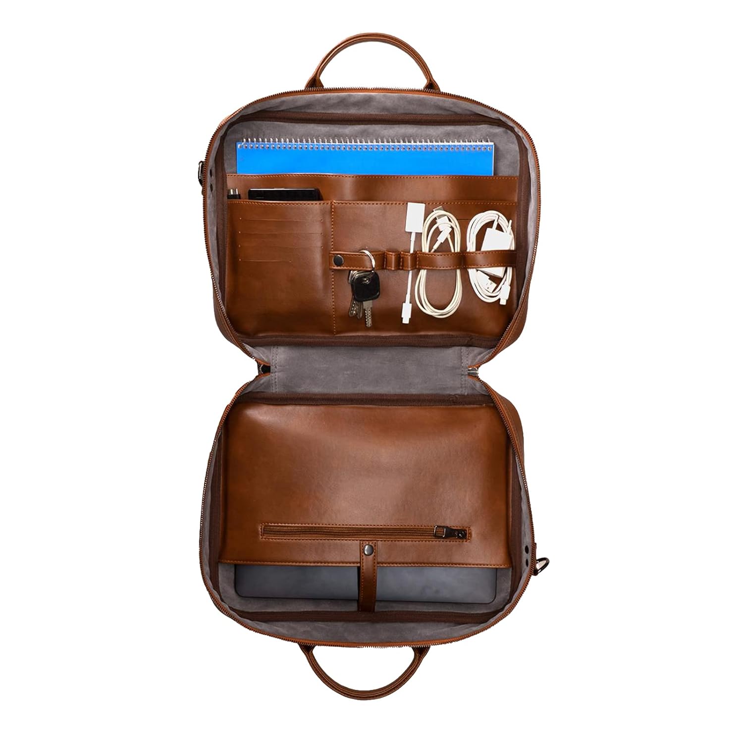 Organizer Laptop Çantası 13 inç (Crazy Taba)