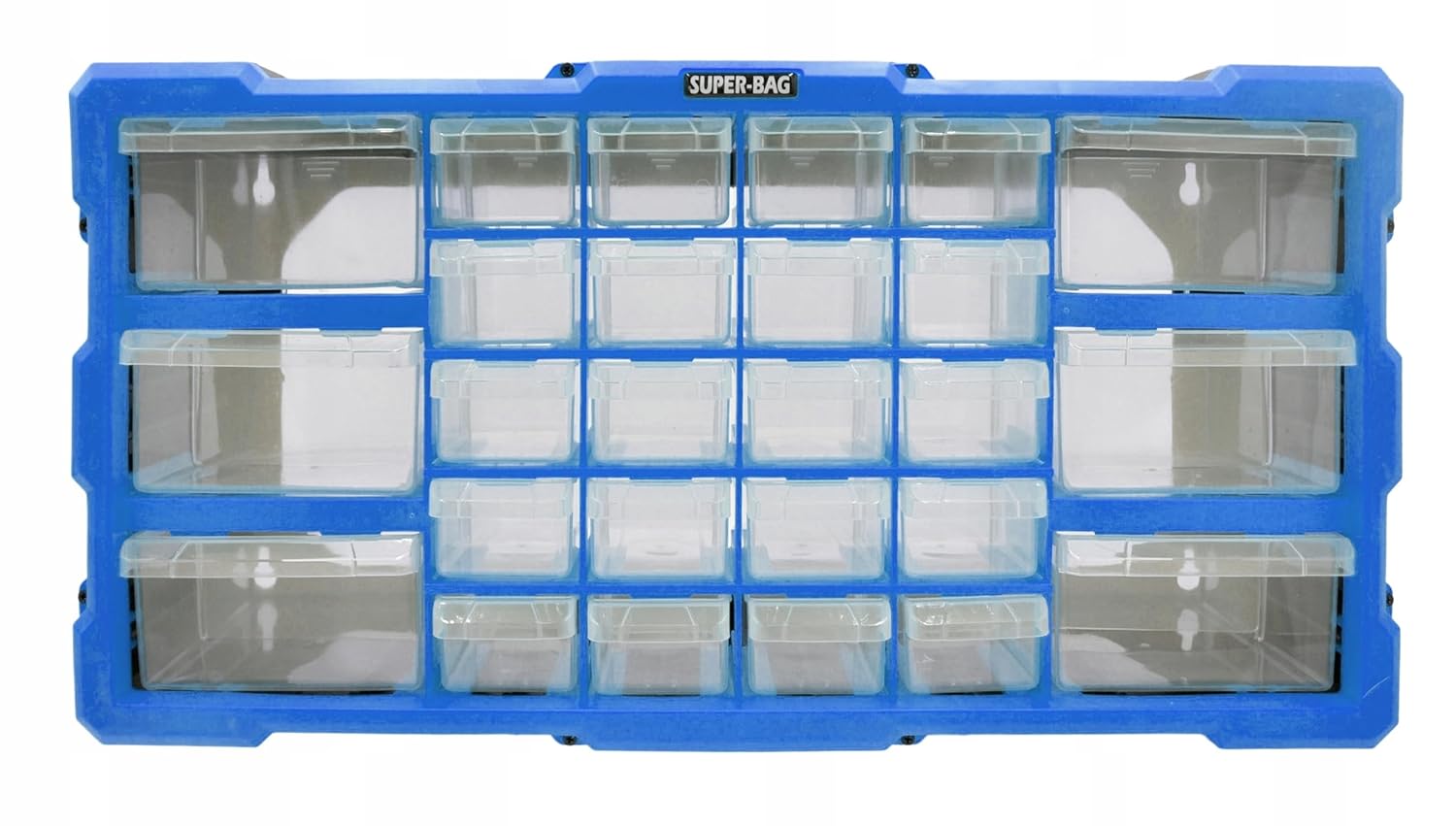 Süper Bag 26'lı Mono Blok Çekmece Seti Hobby Organizer Seti Monoblok Çekmece Vida Dübel Kutusu Takı Kutusu ASR6004