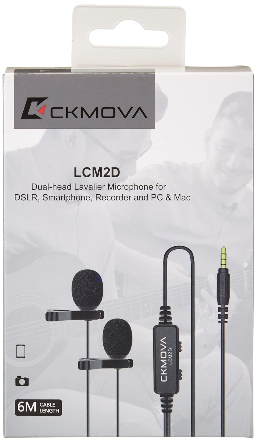 CKMOVA LCM 2D Çok Yönlü Kondenser Klipsli 2’li Yaka Mikrofonu