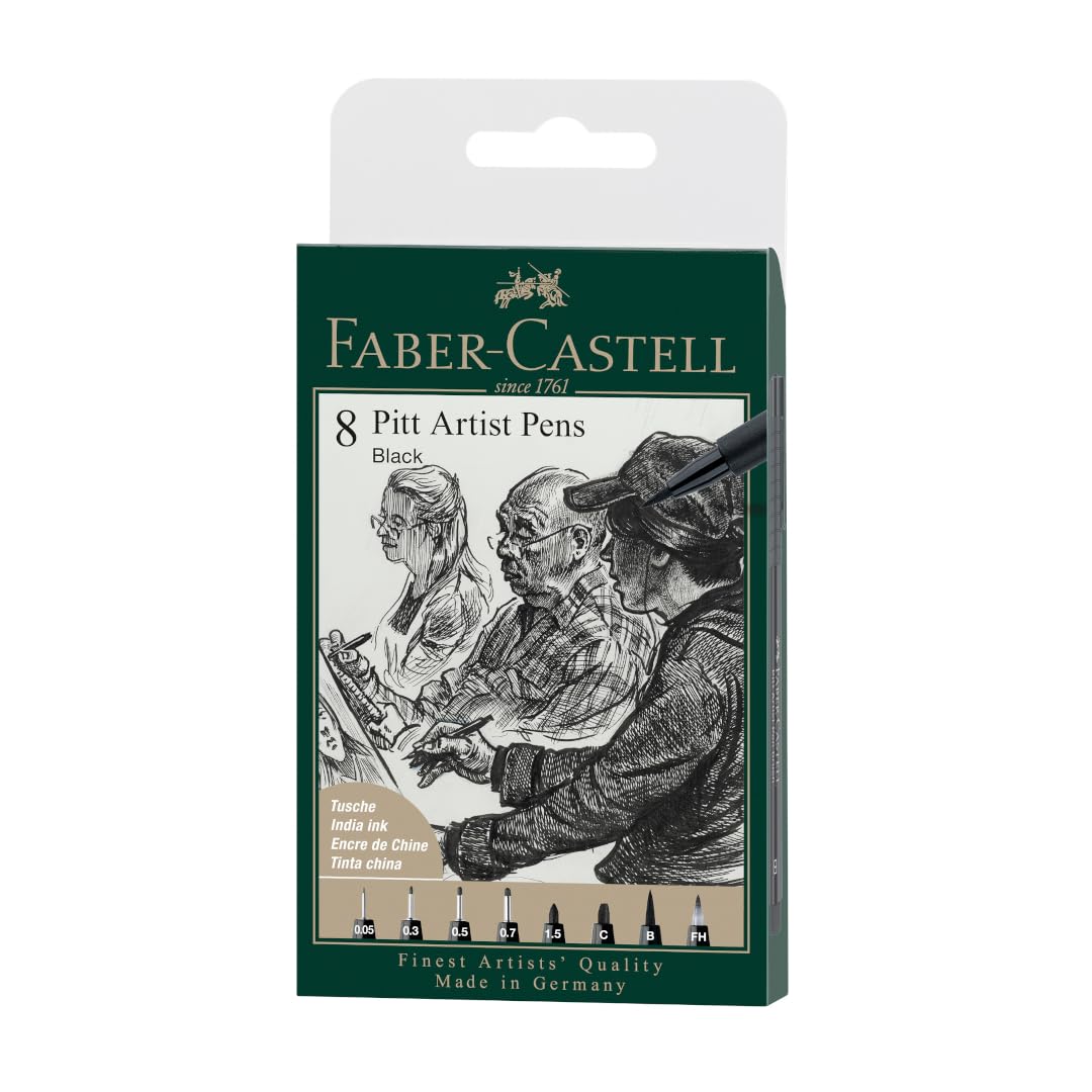 Faber-Castell Pitt Artist Pen Çizim Kalemi 8'li, C 199