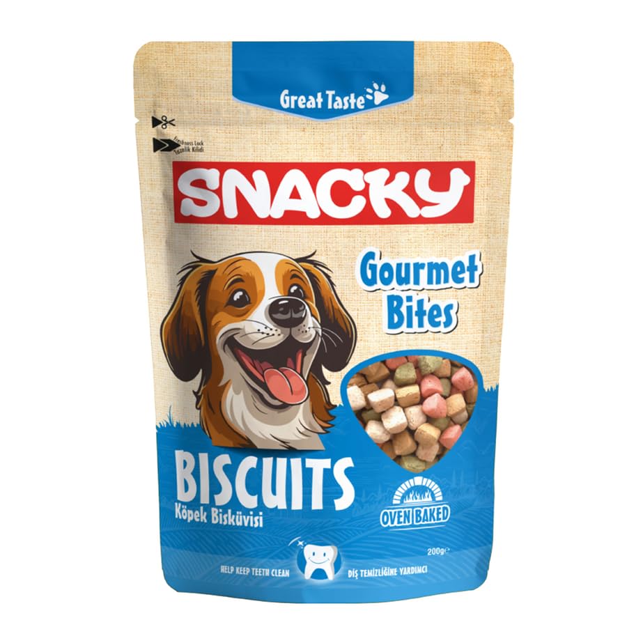Snacky Gourmet Bites Köpek Bisküvisi 200 gr