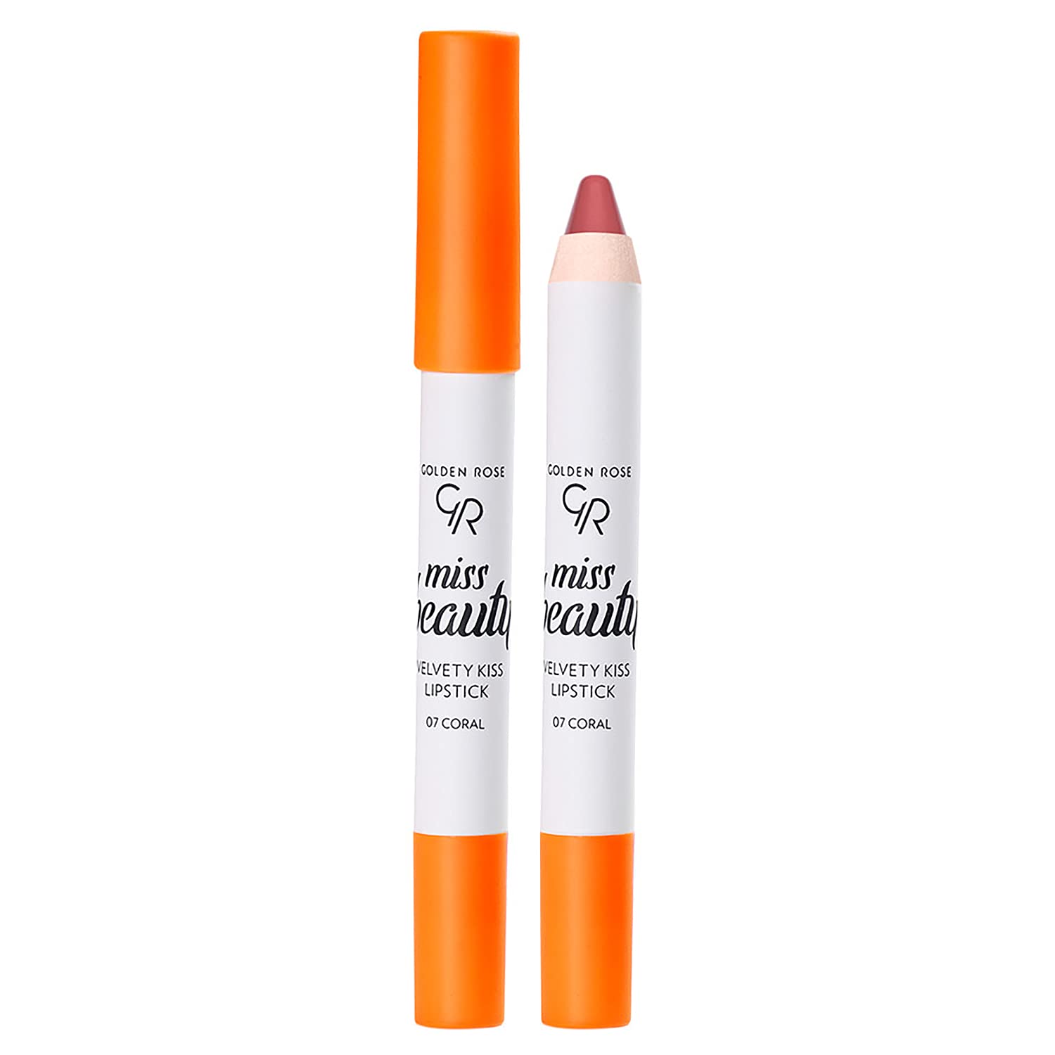 Golden Rose Miss Beauty Velvety Kiss Lipstick Ruj No: 07 Coral