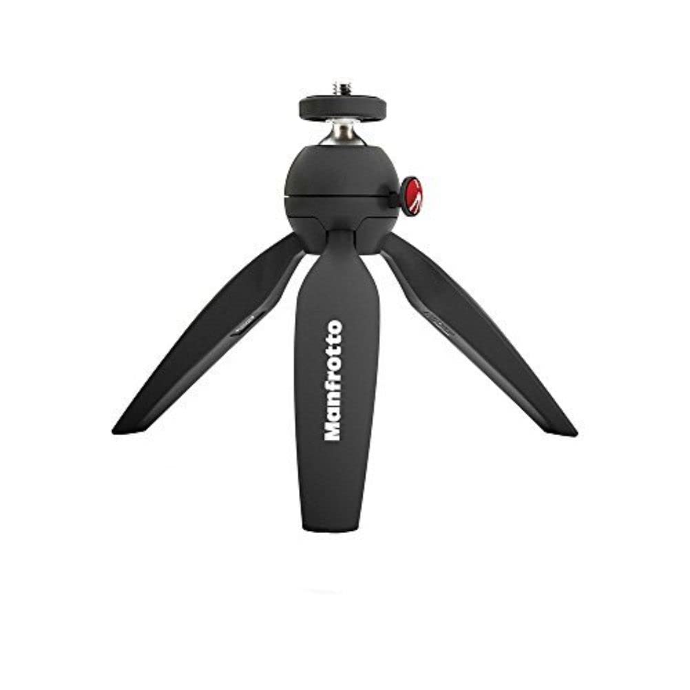Manfrotto MTPIXIMII-B PIXI Masa Tripodu, 1 kg'a kadar, Kompakt ve sistem kameralar için, Siyah