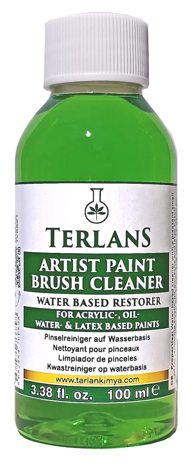 Terlans Sanatsal Boya ve Fırça Temizleyici 100 ml - Yağlı ve Akrilik Boya Temizleyici - Artist Brush Cleaner