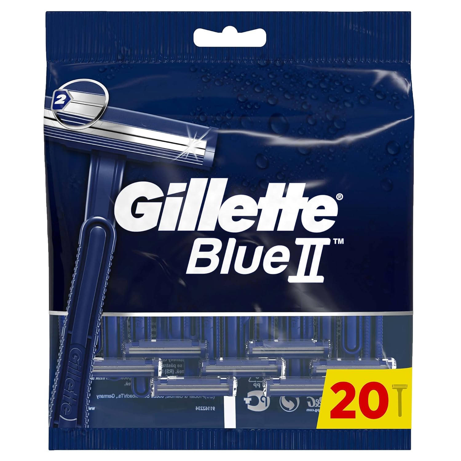 Gillette Blue2 Kullan At Erkek Tıraş Bıçağı 20'li