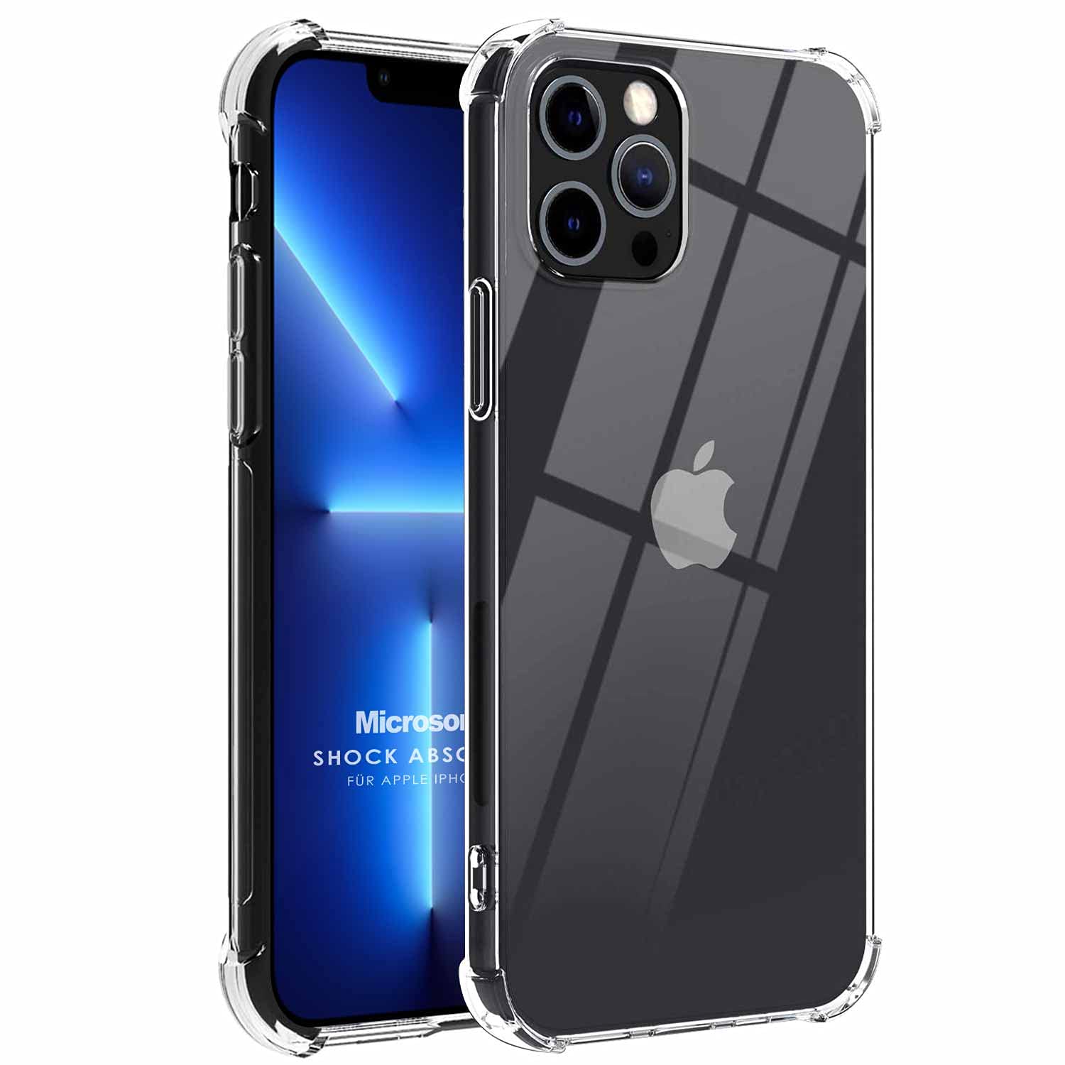 Microsonic Apple iPhone 13 Pro için Kılıf Shock Absorbing Şeffaf [iPhone 13 Pro ile Uyumlu Kılıf - Şeffaf]