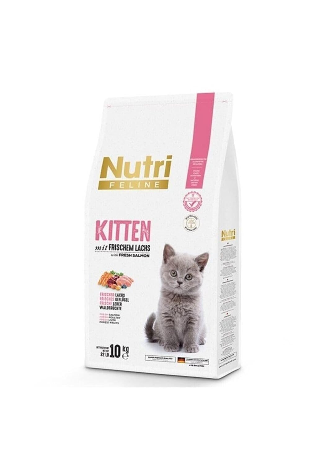 Nutri Feline Kitten Somonlu 10 kg Yavru Kedi Maması