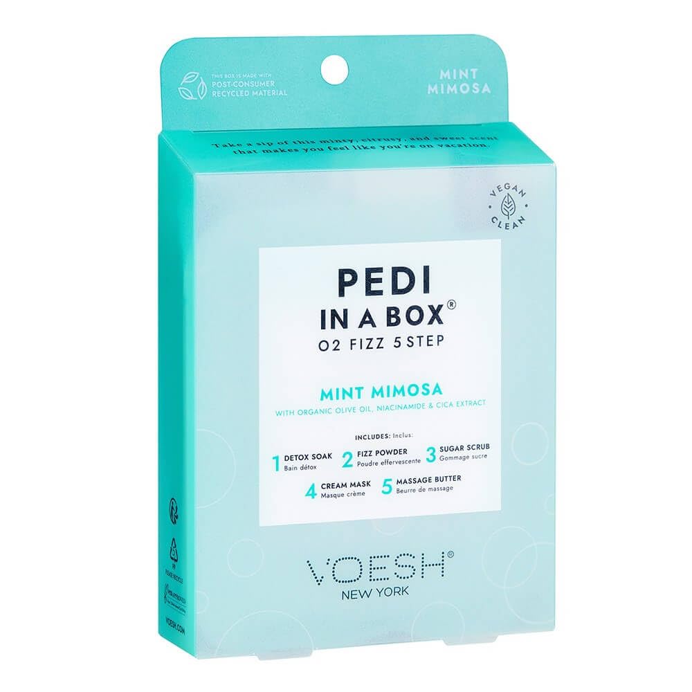 VOESH Pedi In A Box O2 Fizz 5 Adımlı Pedikür Seti Nane Mimoza