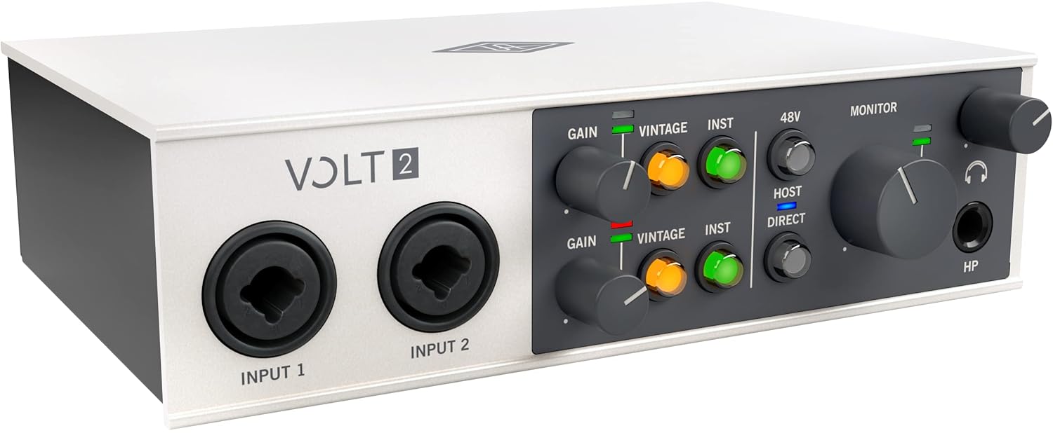 Universal Audio Volt 2 | Kayıt, Podcast ve Streaming için USB Ses Kartı