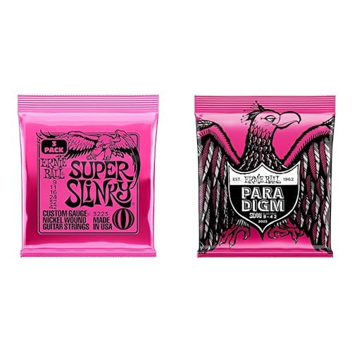 Ernie Ball Super Slinky 3-pack ve Paradigm Super