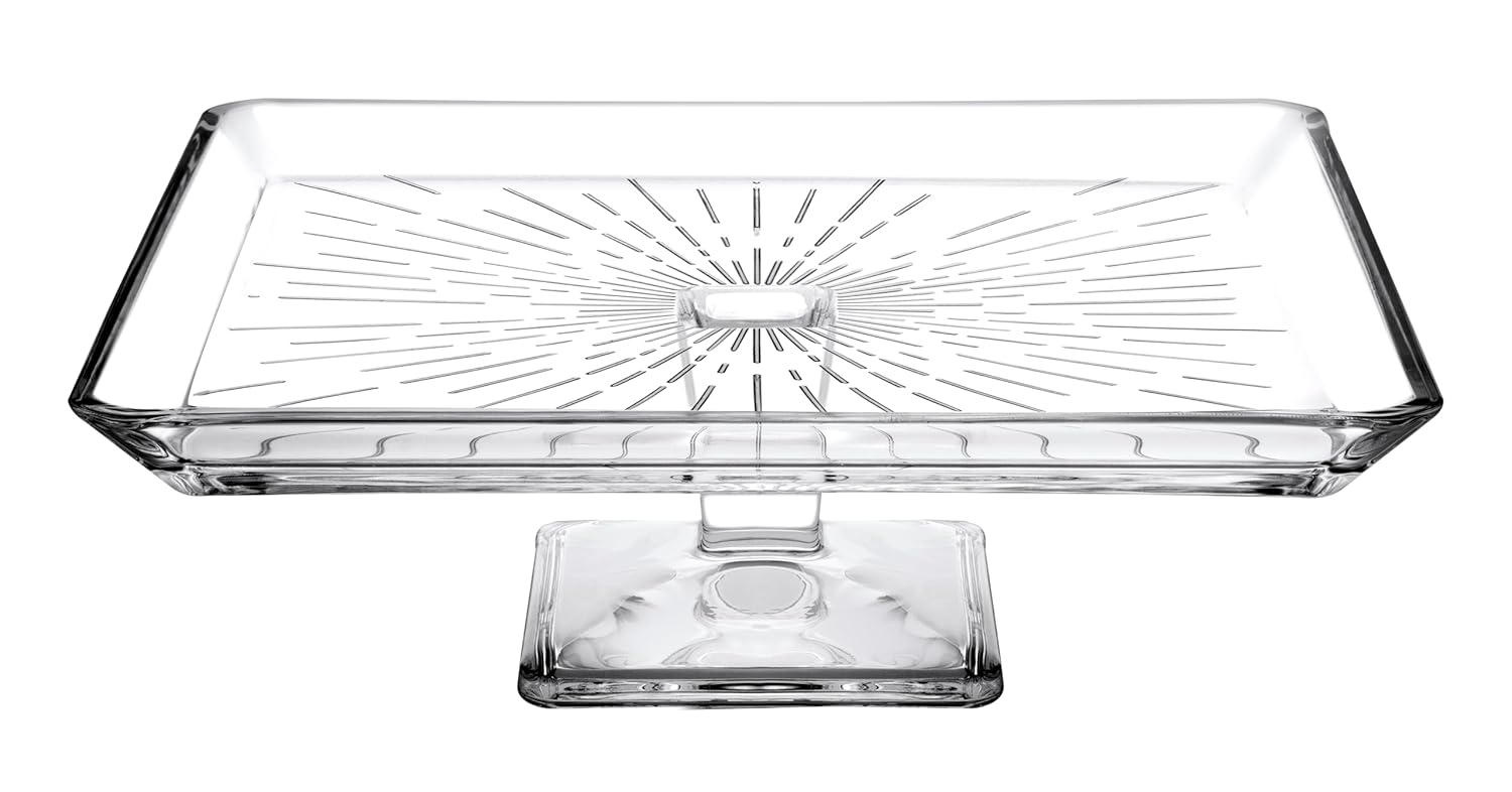 PAŞABAHÇE MADLEN AYAKLI SERVİS TABAĞI HEDİYELİK KUTU PAŞABAHÇE