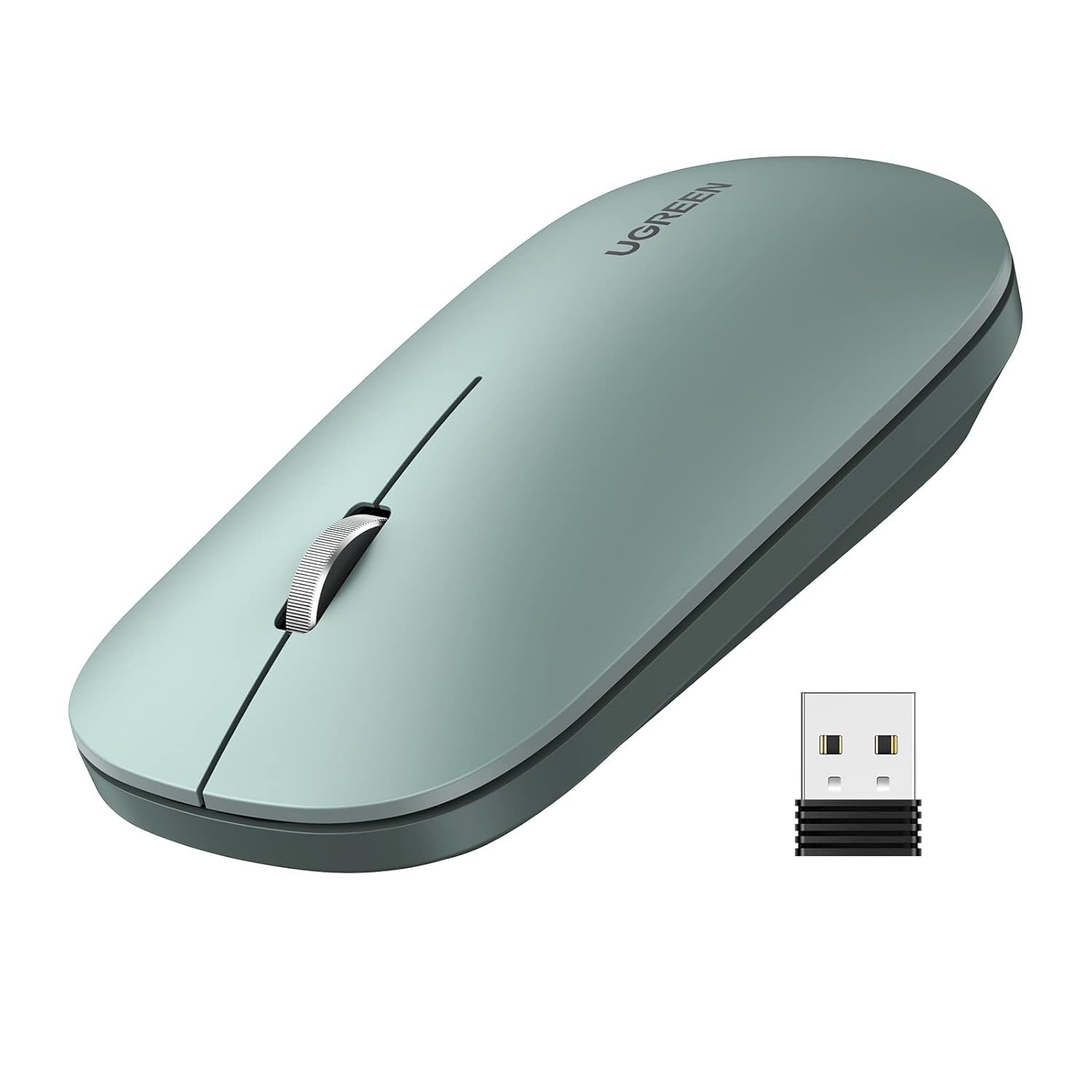 UGREEN Kablosuz Fare, 2,4 Ghz Usb Bağlantısı, Maks. 4000 Dpi, 18 Ay Pil Ömrü. Pc, Mac, Dizüstü Bilgisayar, Windows 11, 10, 8.1, 7, Macos, Linux Ile Uyumlu (Yeşil)