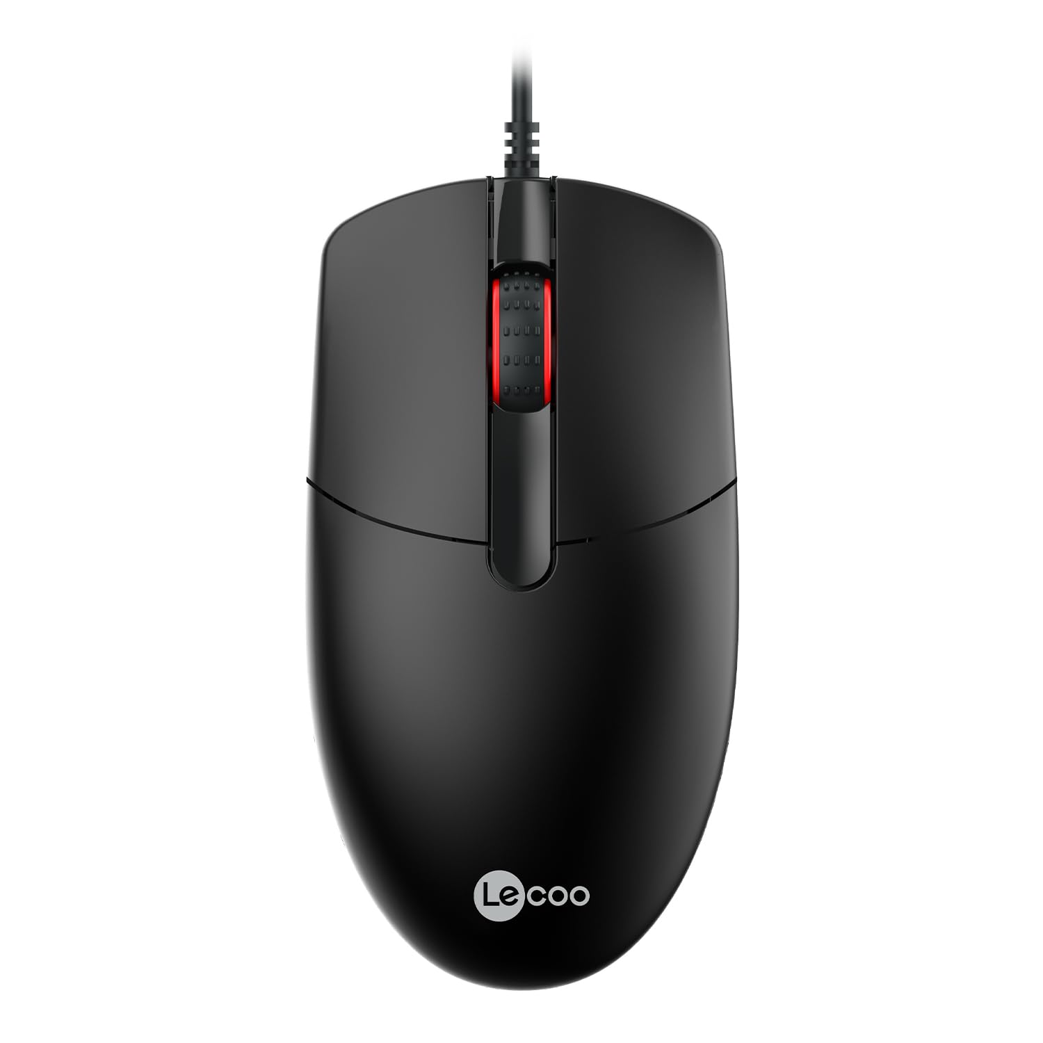 Lecoo MS103 USB Kablolu 1000DPI 3 Tuşlu PC, Mac, Dizüstü Bilgisayar ile Uyumlu Optik Mouse Siyah