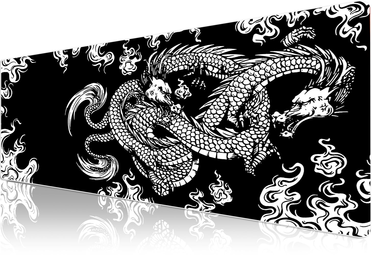 Klasse Pro - 10 Farklı Model Dikişli Kenar 90x40 cm Oyuncu Gaming Mouse Pad (Dragon Knot, 90x40 cm)