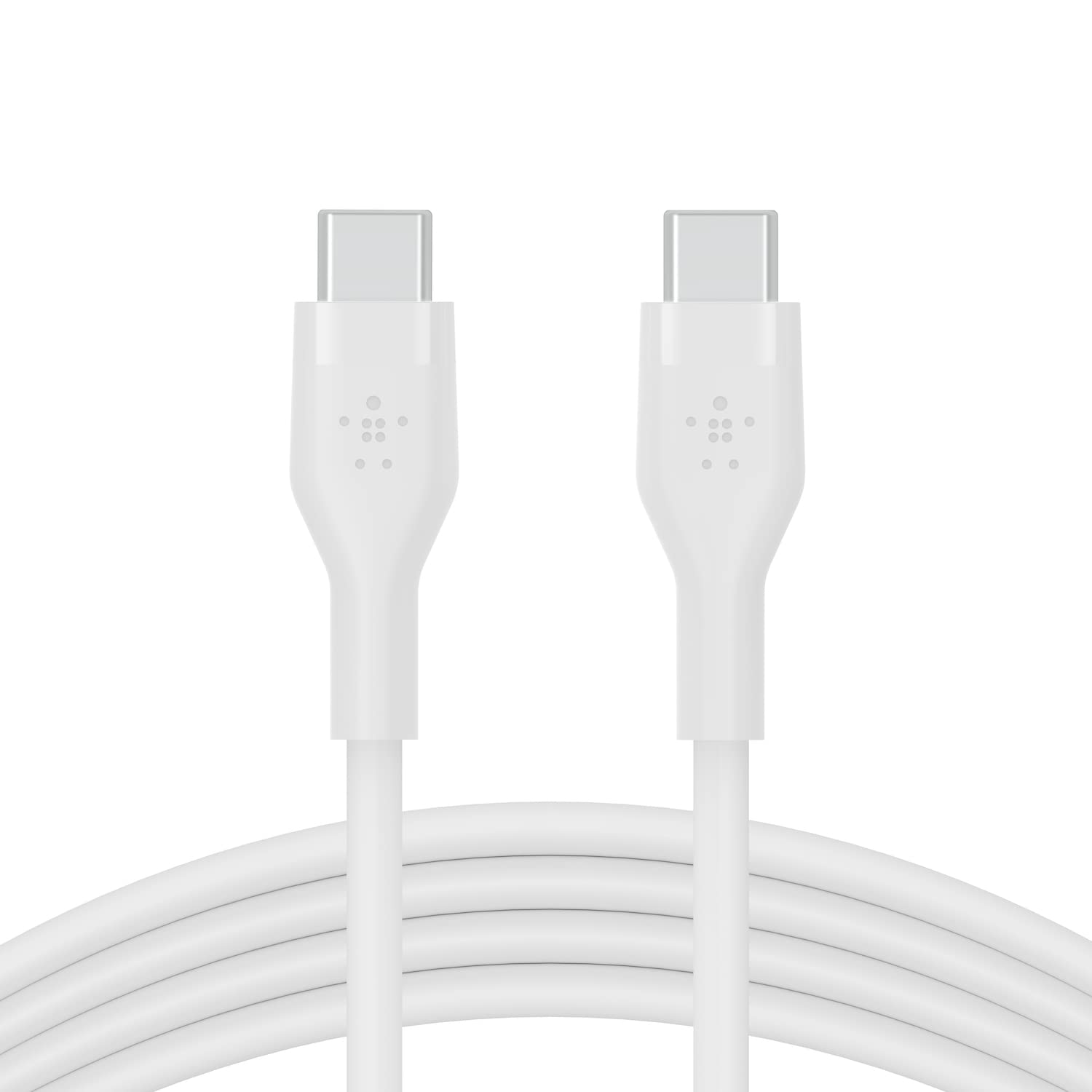 Belkin BoostCharge Flex Silikon USB Tip C - C Kablo (2M/6,6FT), USB-IF Sertifikalı Güç Dağıtımı PD Hızlı Şarj Kablosu