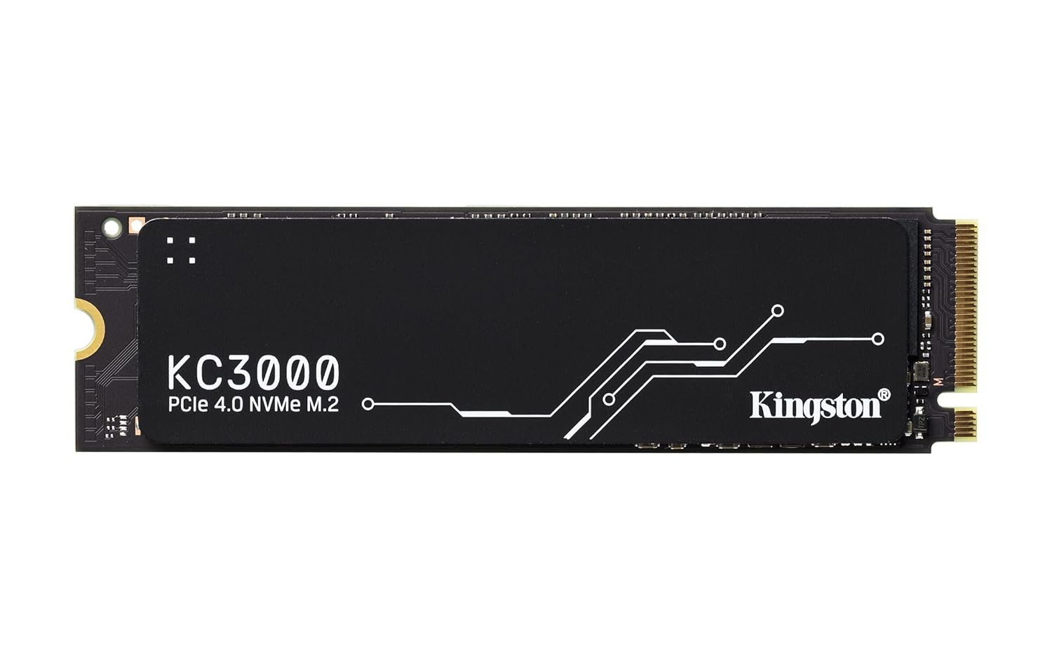 Kingston KC3000 PCIe 4.0 NVMe M.2 SSD - Masaüstü ve dizüstü bilgisayarlar için yüksek performanslı bellek, -SKC3000S/512G, siyah, 512GB