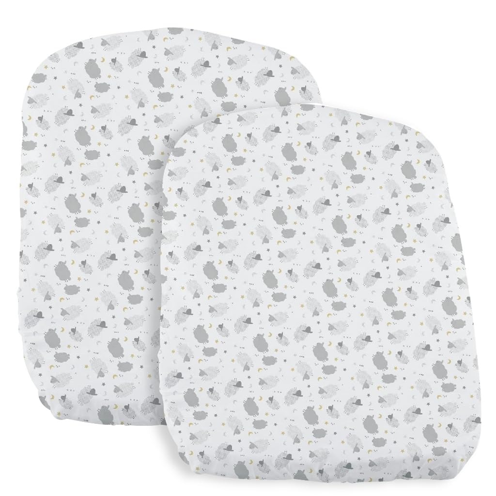 Chicco Çarşaf Crib Set İki Parça Baby Hug Grey Sheep
