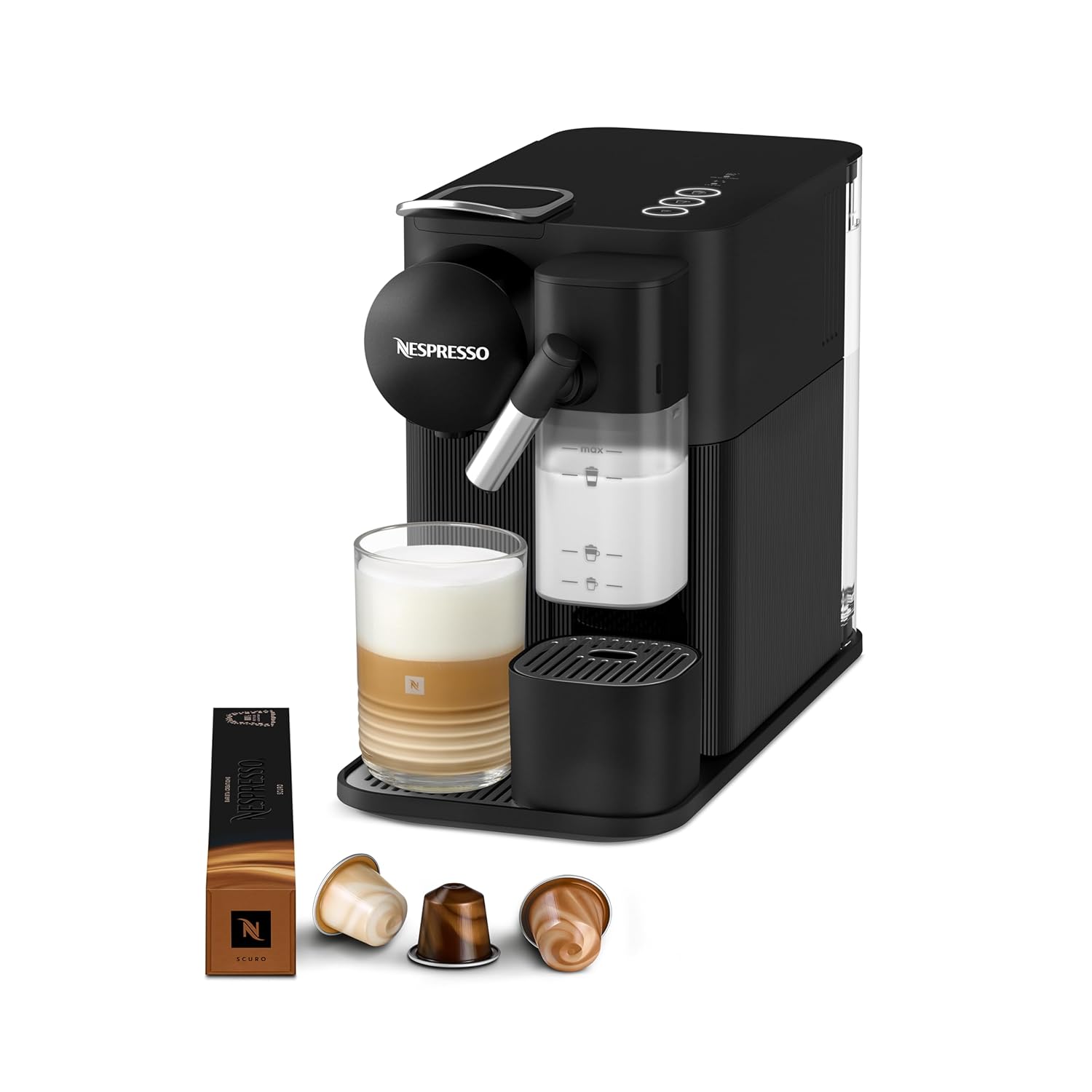 Nespresso F121 Latissima One Süt Çözümlü Kahve Makinesi,Siyah