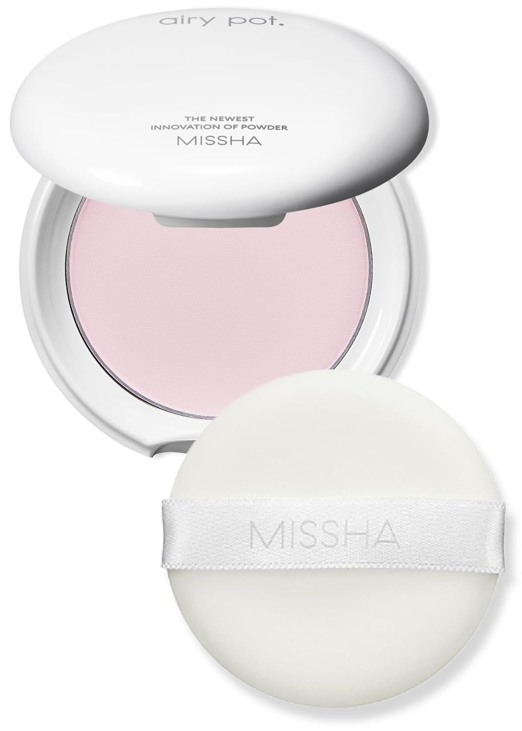 MISSHA Aydınlık ve Canlı Görünüm Sunan Ultra Hafif Sıkıştırılmış Pudra 8g Airy Pot Pressed Powder Pink
