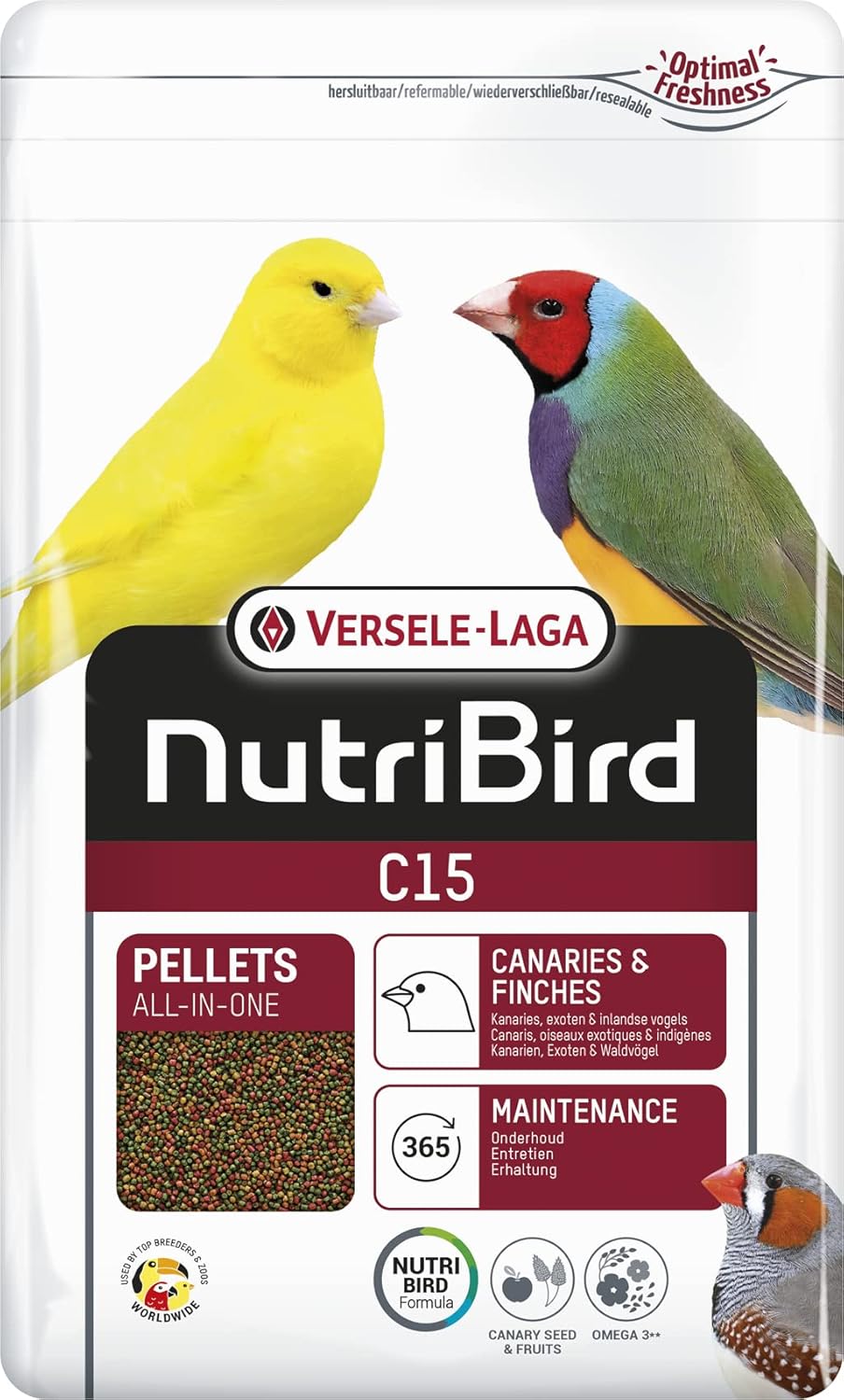 Versele-laga Nutribird C15 Kanarya Pelet Yem 3 Kg, 808-422106