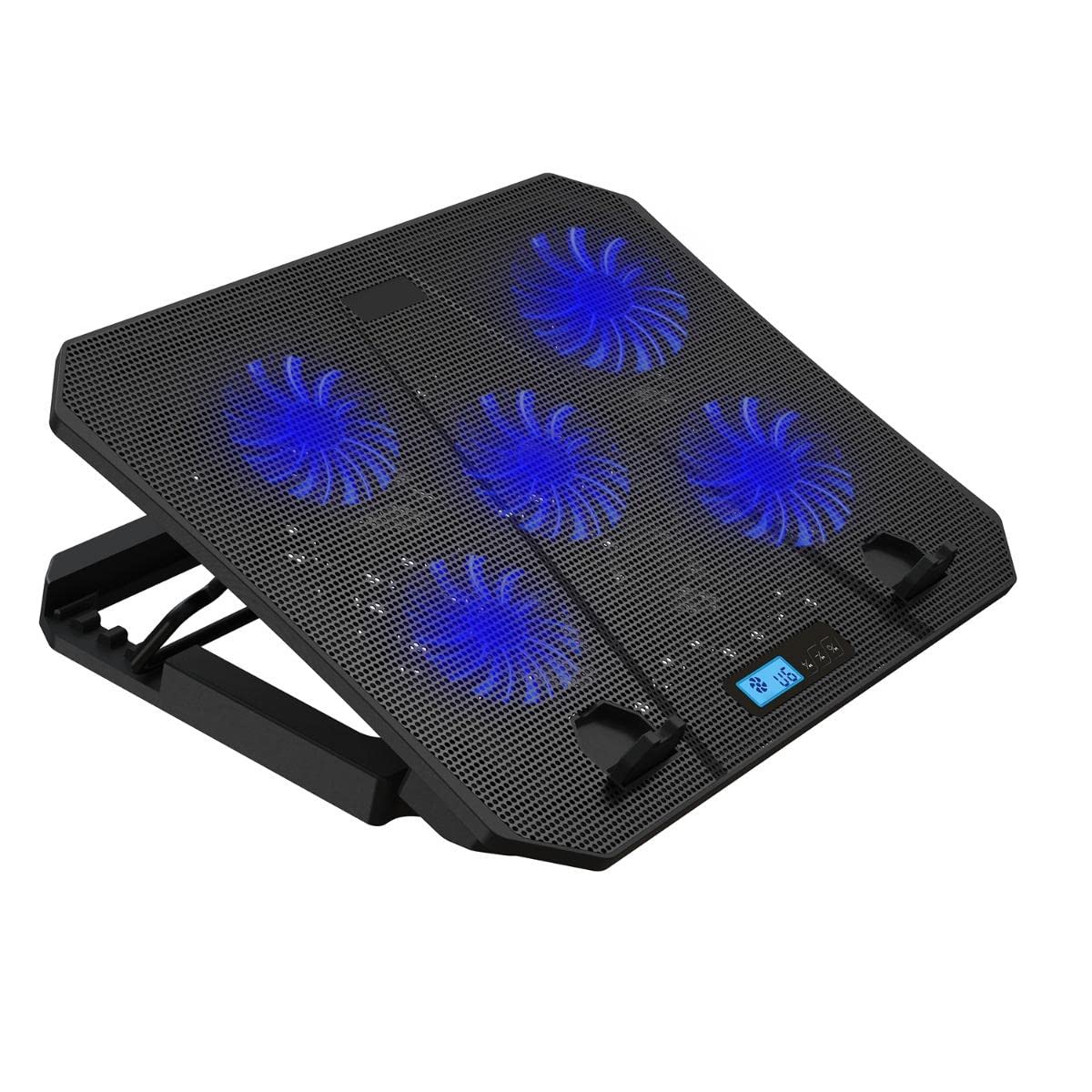 Juo Ventus 5 Fanlı LED Aydınlatmalı Notebook Soğutucu Siyah
