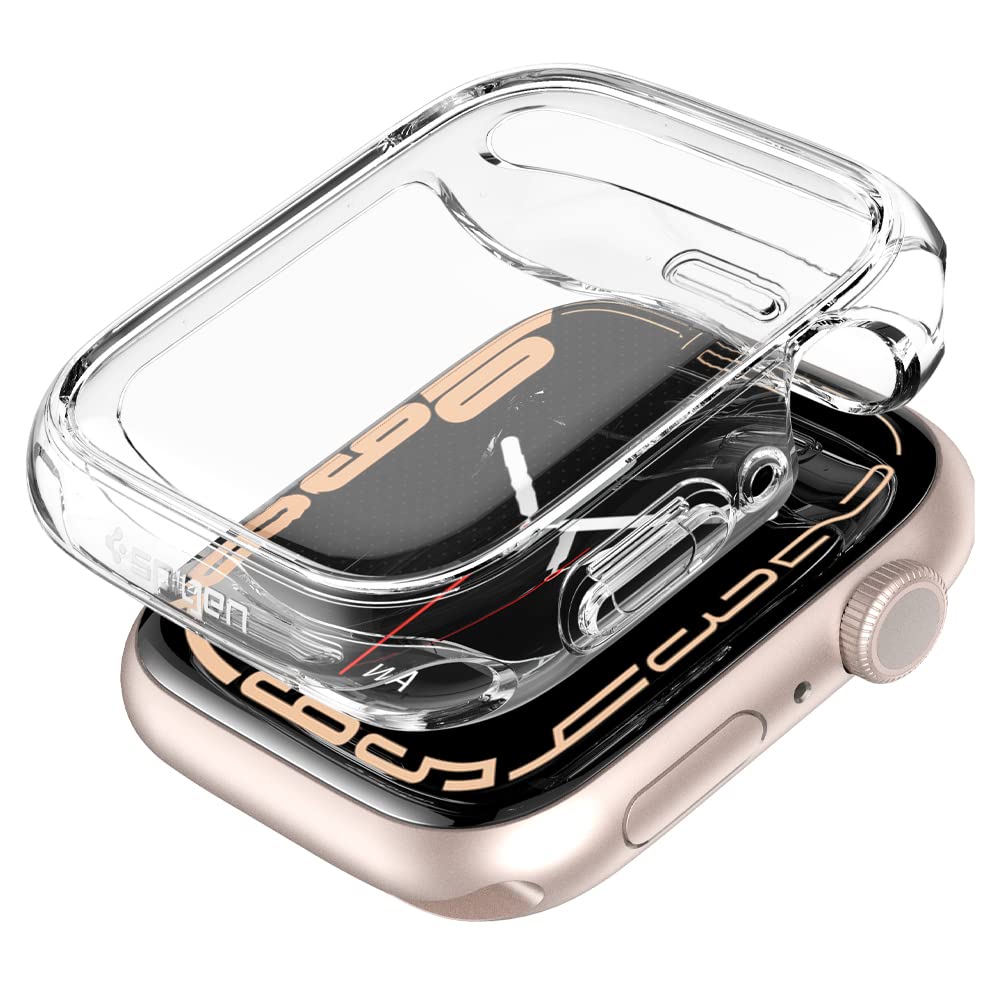 Spigen Apple Watch 41mm (Seri 9/8/7) ile uyumlu Kılıf Ultra Hybrid Crystal Clear - ACS04188