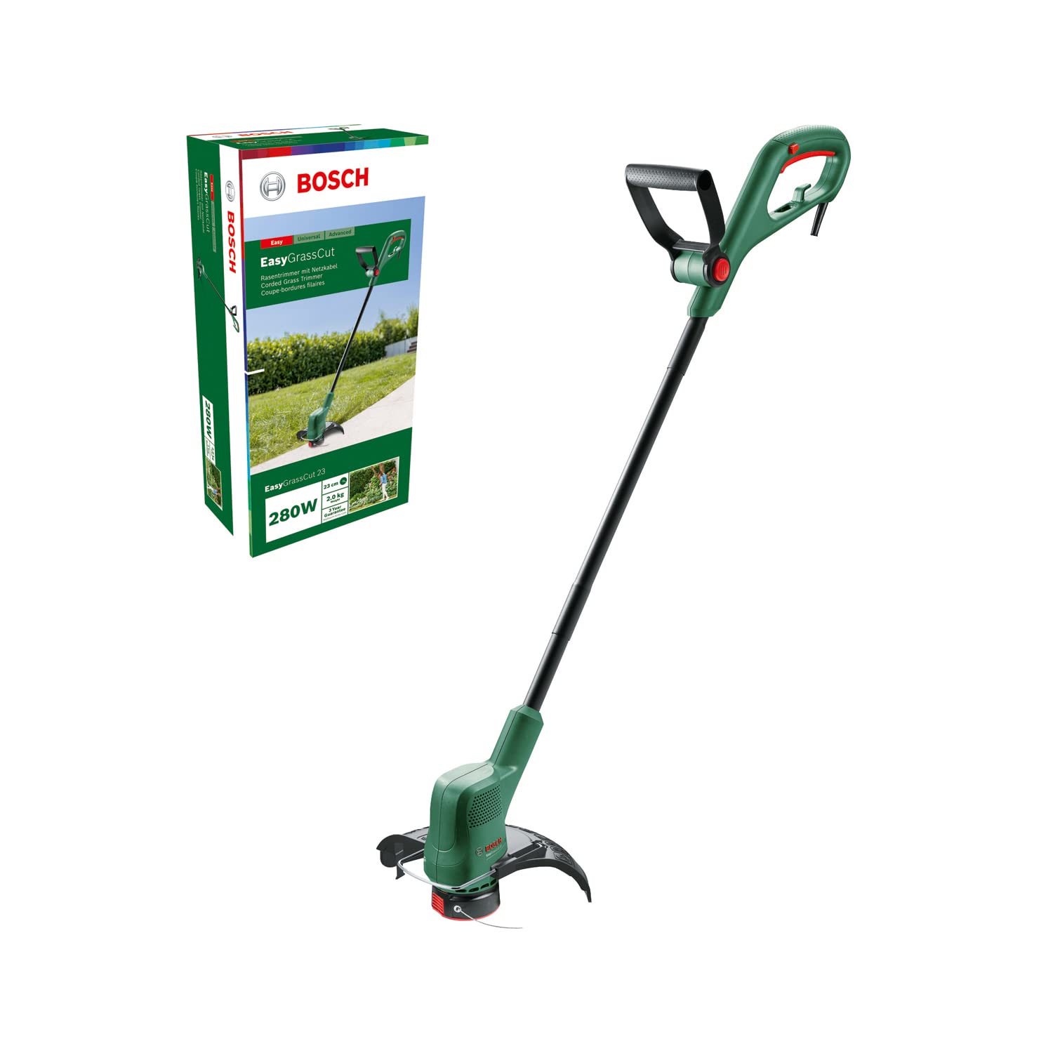 Bosch Home And Garden Easygrasscut 23 Elektrikli Çim Biçme Makinesi (280 Watt, Kesme Çapı 23 Cm, Karton içinde)