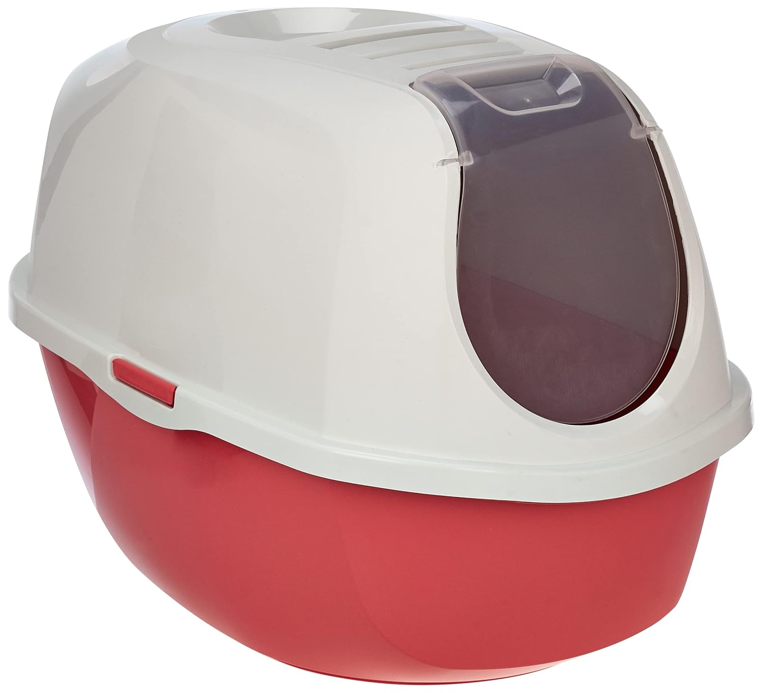 Moderna Smart Kapalı Kedi Tuvaleti - Kırmızı 53 CM