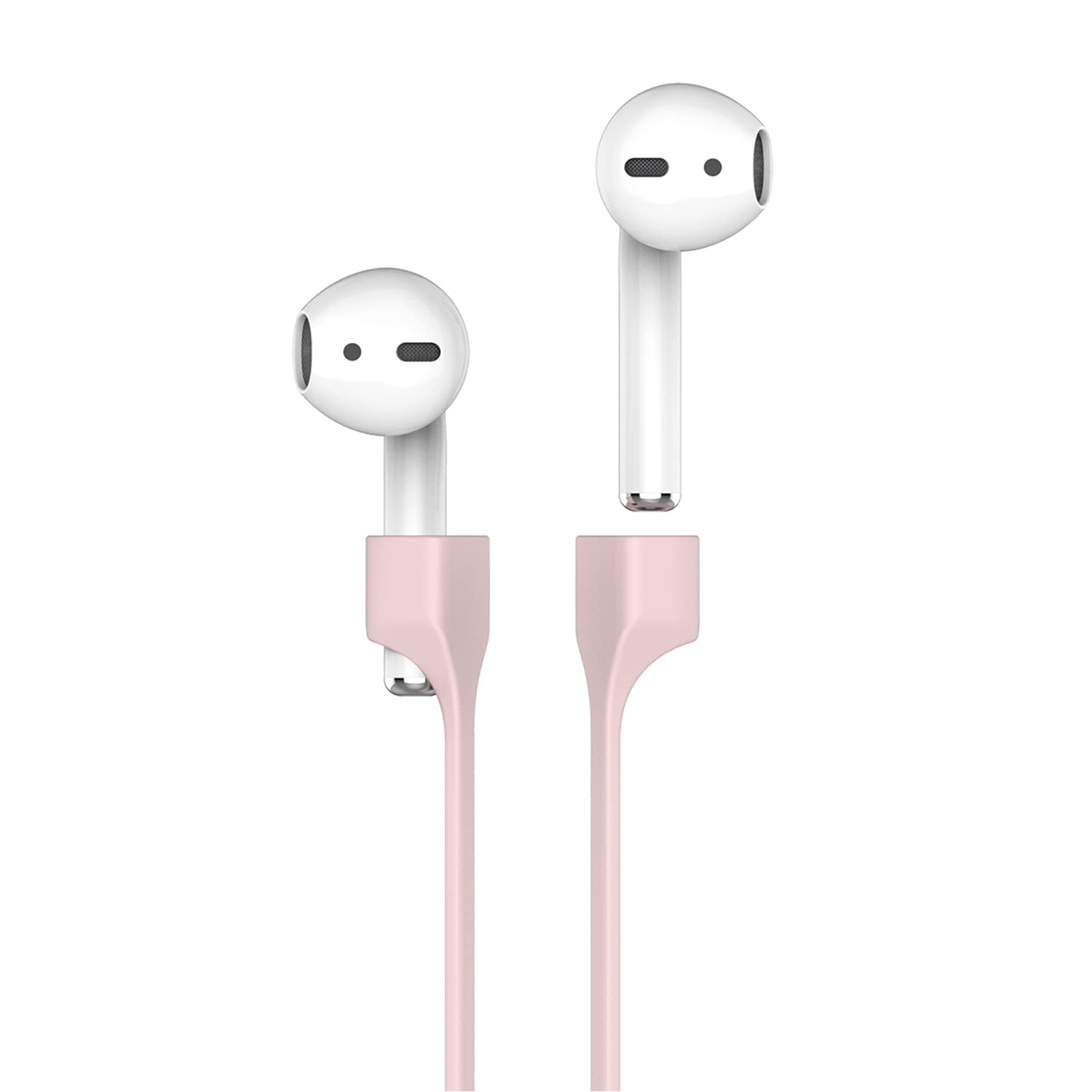 McStorey AirPods Uyumlu Mıknatıslı Kulaklık Askısı – Boyun Askısı – AirPods 1-2-3 Pro Uyumlu – Silikon Kordon – 74cm – Spor & Günlük Kullanım – Düşmeye Karşı Koruma Pembe