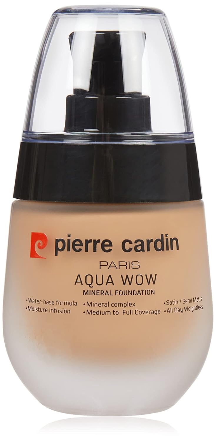 Pierre Cardin Aqua Wow Mineralli Su Bazlı Fondöten Medium Skin with Very Warm (30 ml)